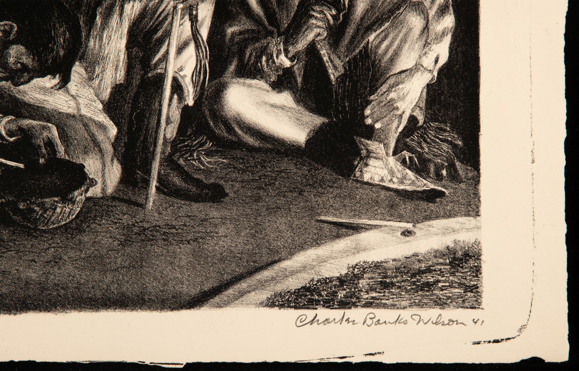 CHARLES BANKS WILSON (1918-2013) PENCIL SIGNED LITHO