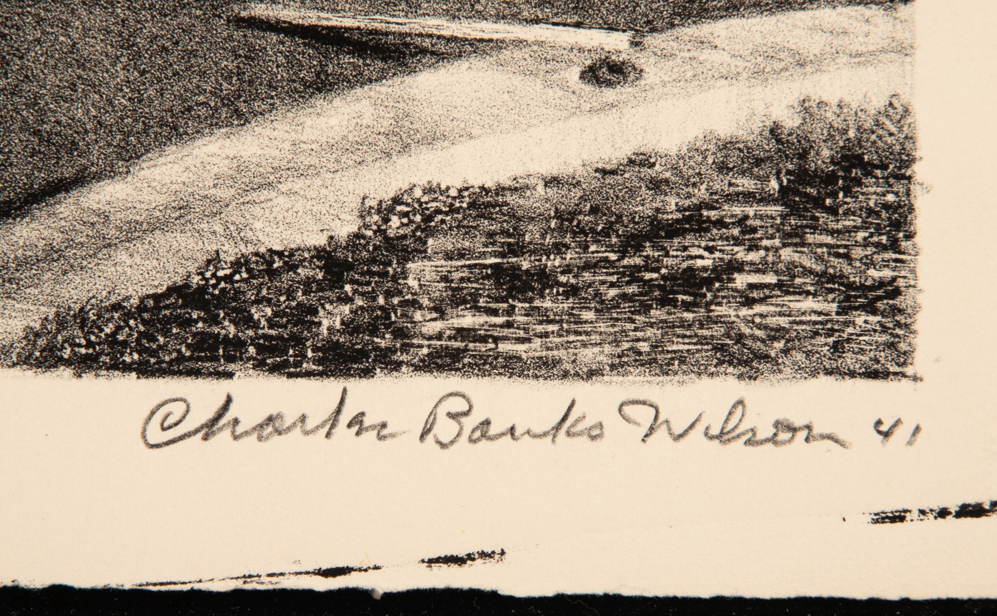 CHARLES BANKS WILSON (1918-2013) PENCIL SIGNED LITHO