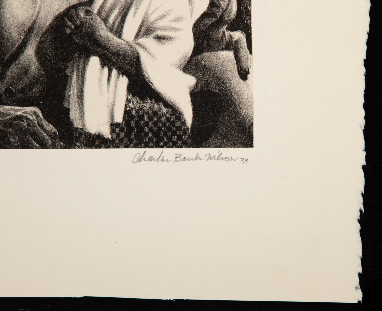 CHARLES BANKS WILSON (1918-2013) PENCIL SIGNED LITHO