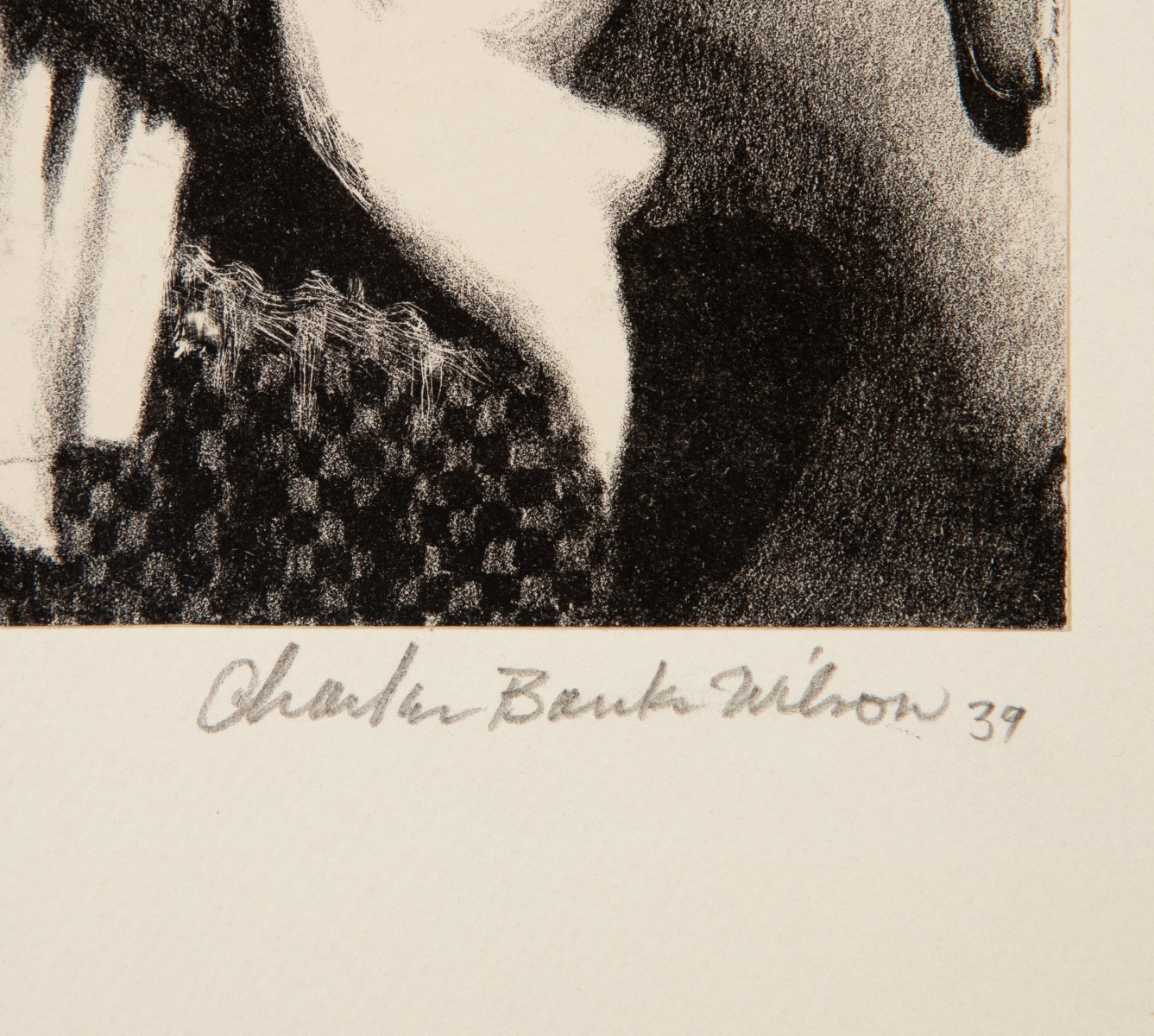 CHARLES BANKS WILSON (1918-2013) PENCIL SIGNED LITHO