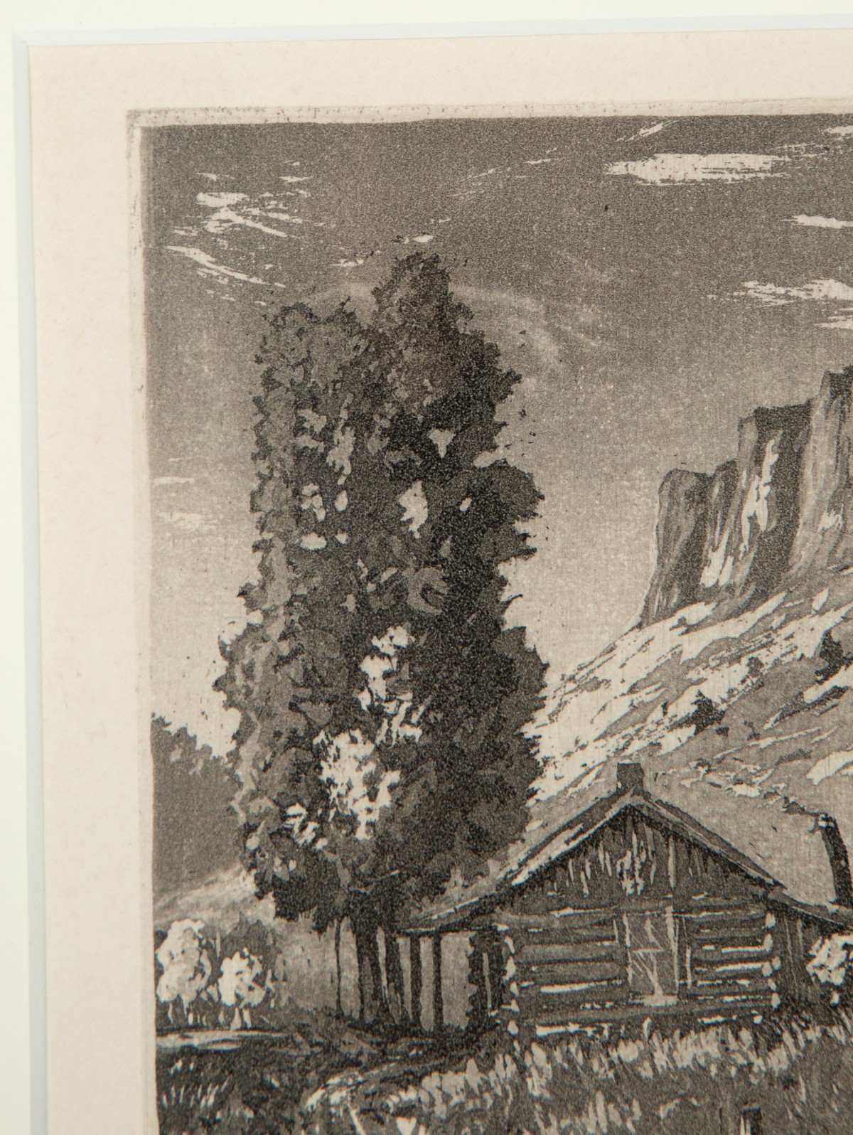 LYMAN BYXBE (1886-1980) PENCIL SIGNED AQUATINT ETCHING