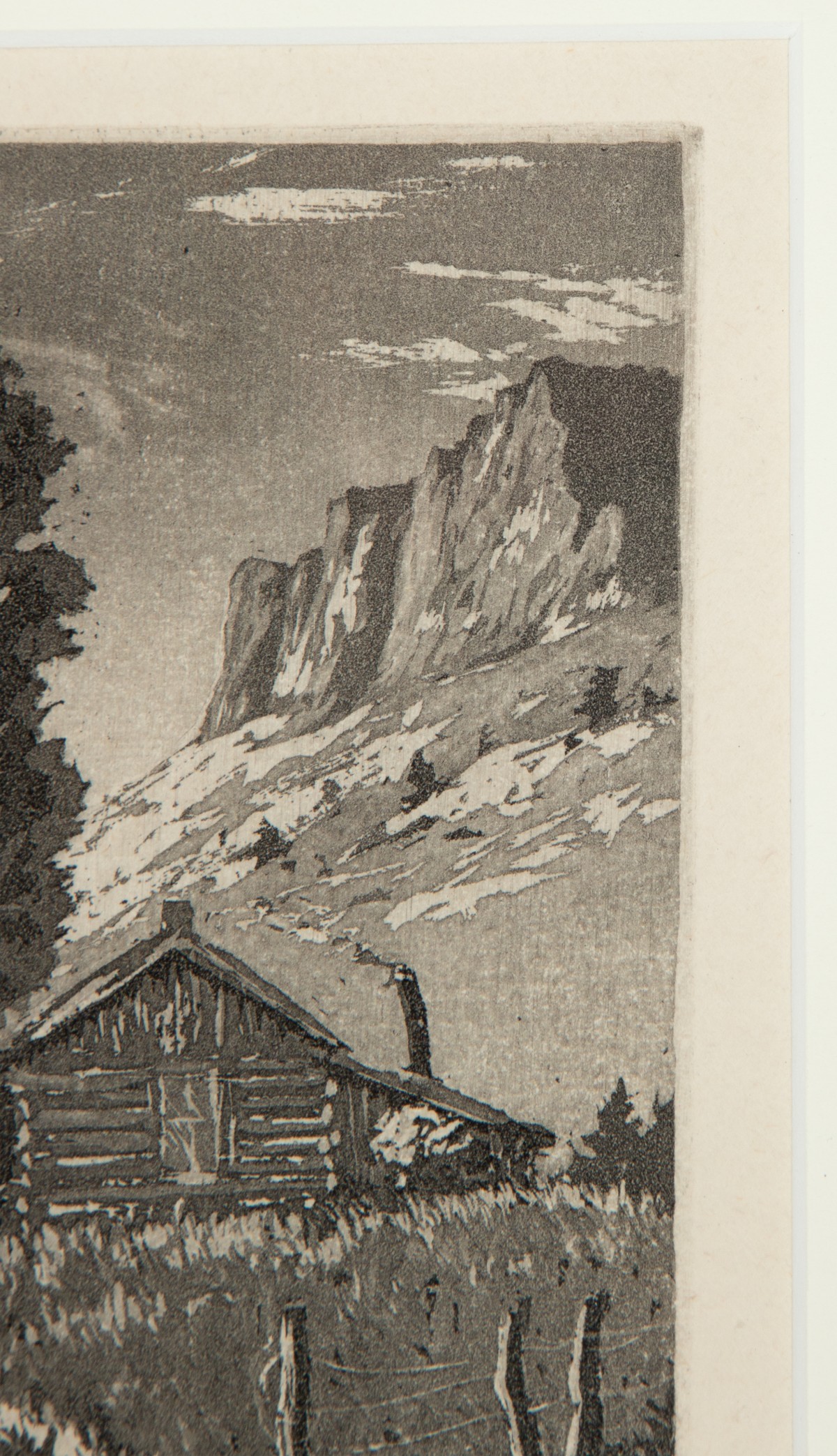 LYMAN BYXBE (1886-1980) PENCIL SIGNED AQUATINT ETCHING