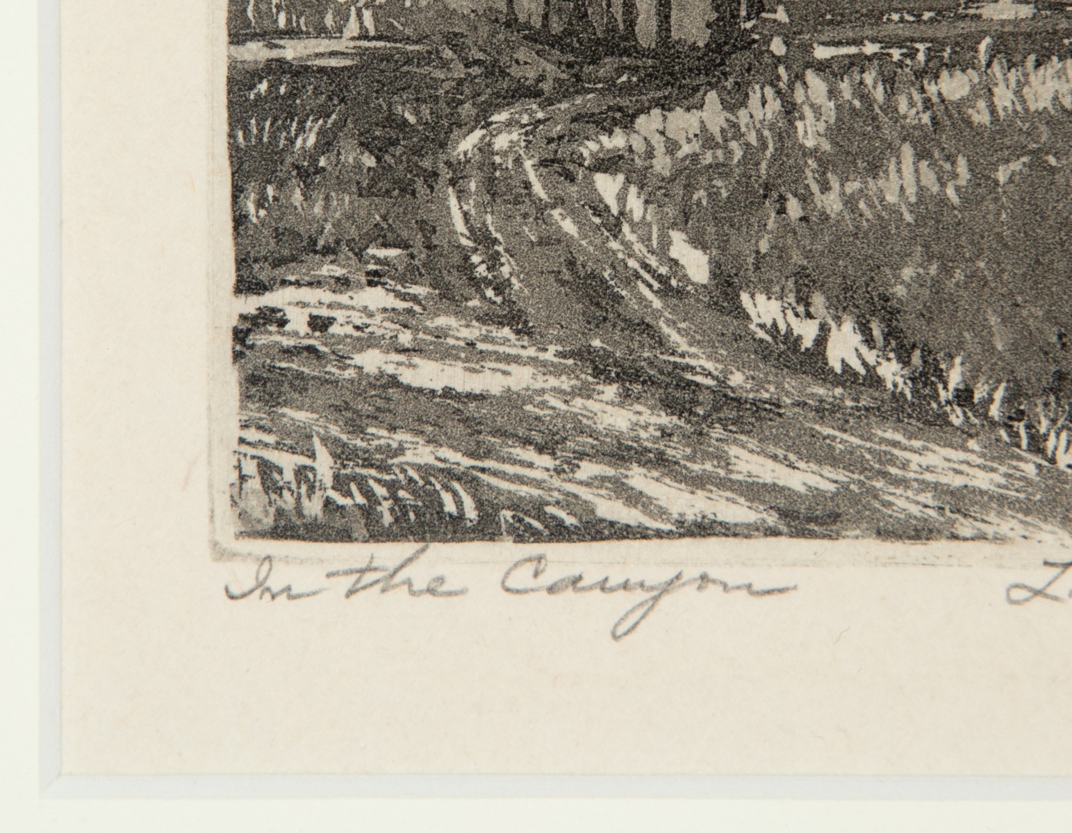 LYMAN BYXBE (1886-1980) PENCIL SIGNED AQUATINT ETCHING
