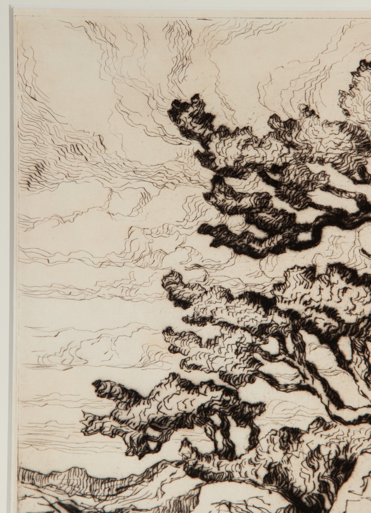 BIRGER SANDZÉN (1871-1954) RARE PENCIL SIGNED DRYPOINT