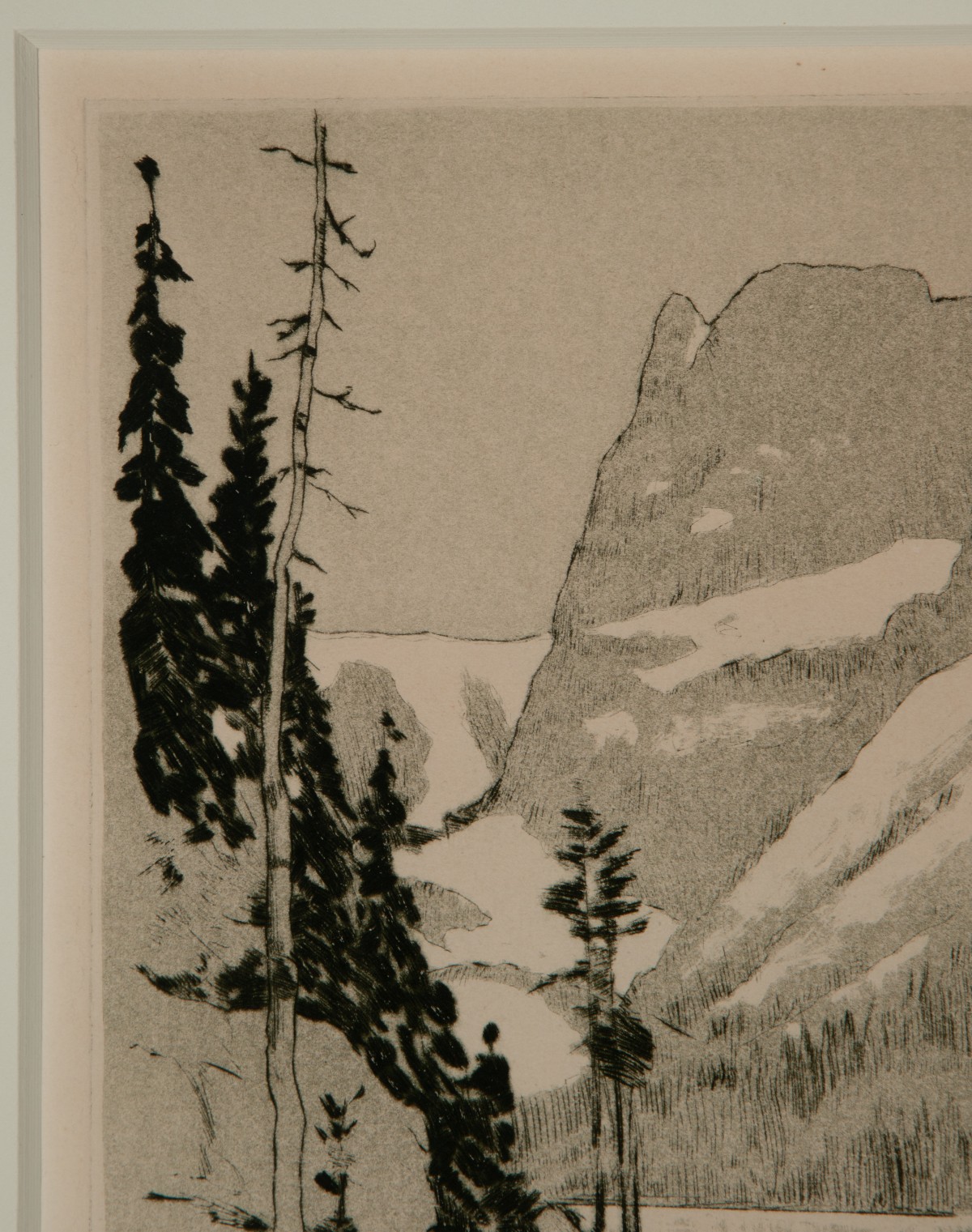 LYMAN BYXBE (1886-1980) EARLY SIGNED AQUATINT ETCHING
