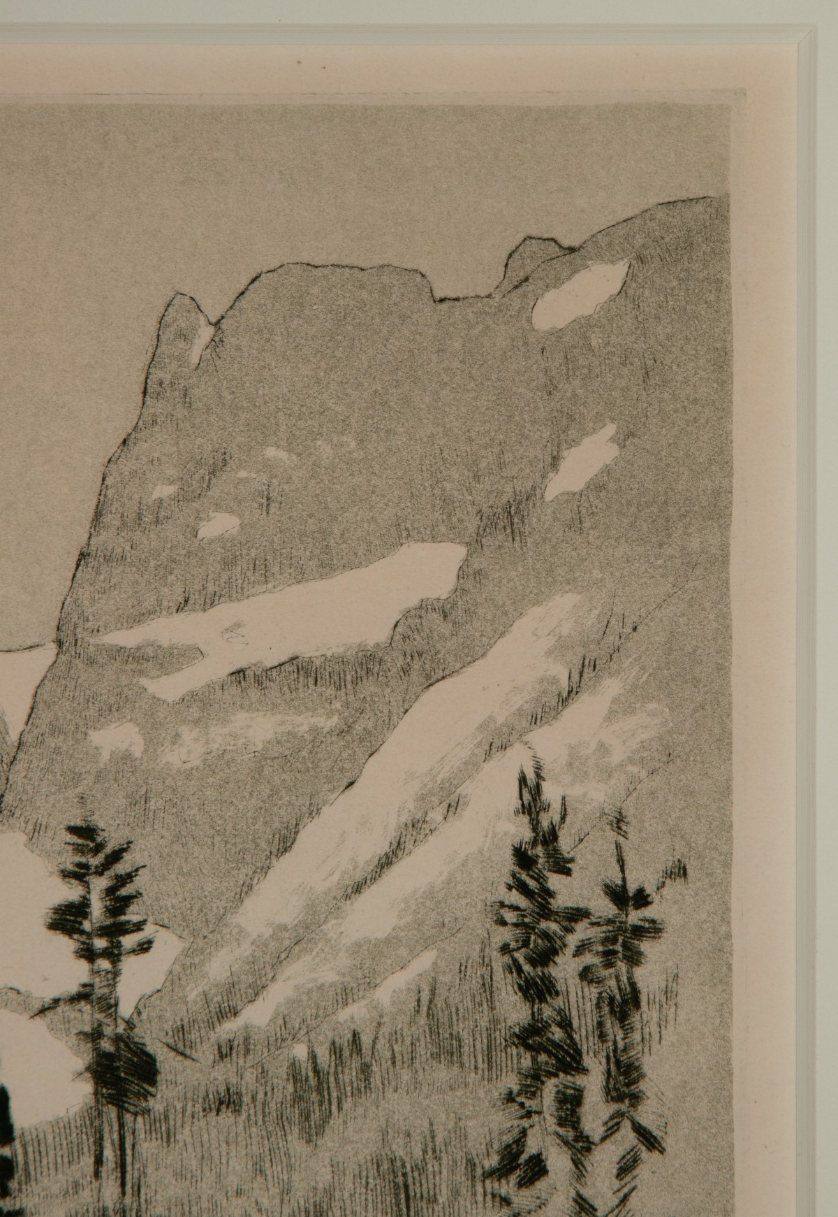 LYMAN BYXBE (1886-1980) EARLY SIGNED AQUATINT ETCHING