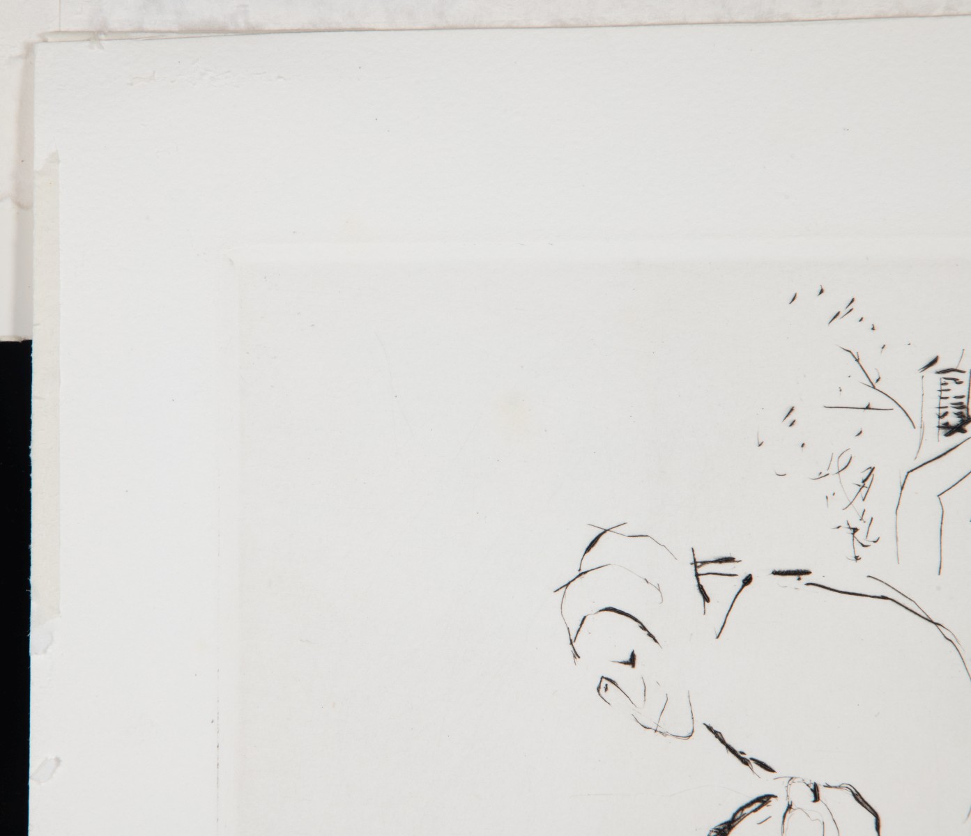 PIERRE BONNARD (1867-1947) PENCIL SIGNED DRYPOINT