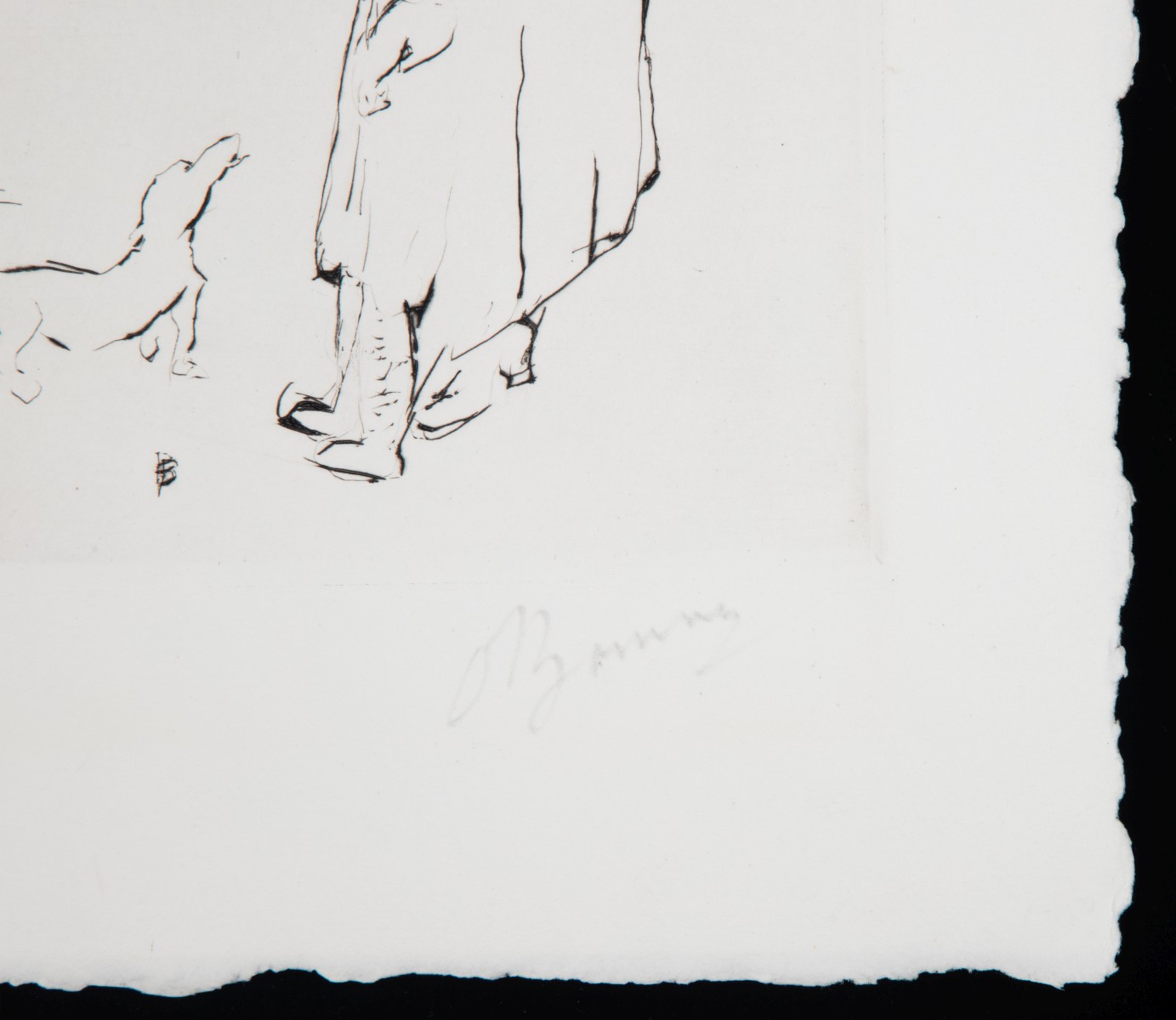 PIERRE BONNARD (1867-1947) PENCIL SIGNED DRYPOINT