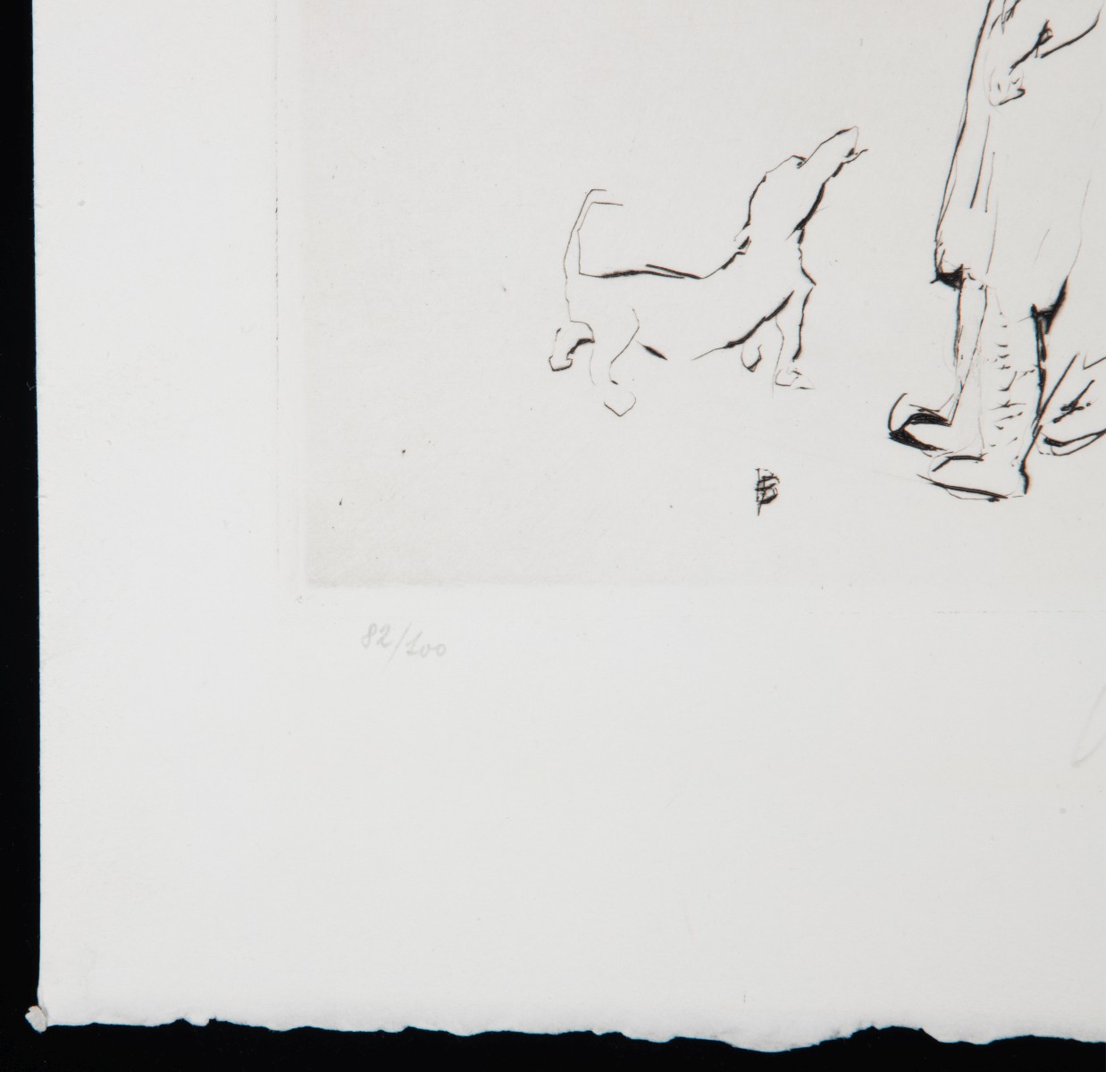 PIERRE BONNARD (1867-1947) PENCIL SIGNED DRYPOINT