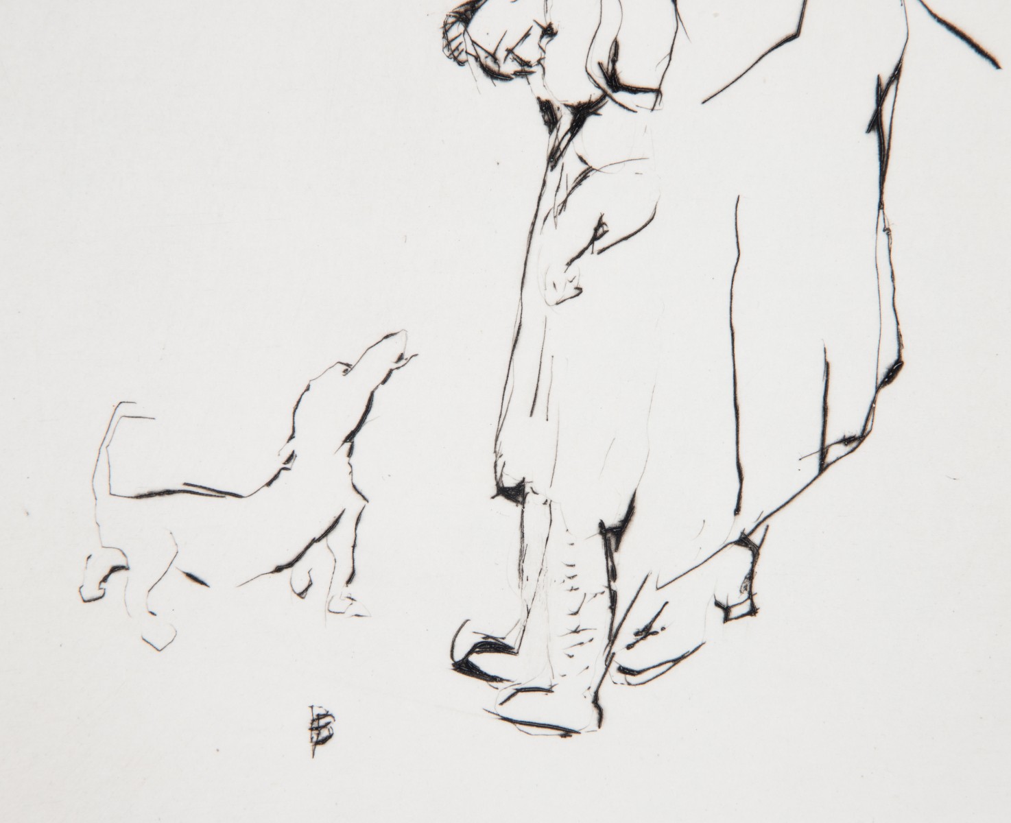 PIERRE BONNARD (1867-1947) PENCIL SIGNED DRYPOINT