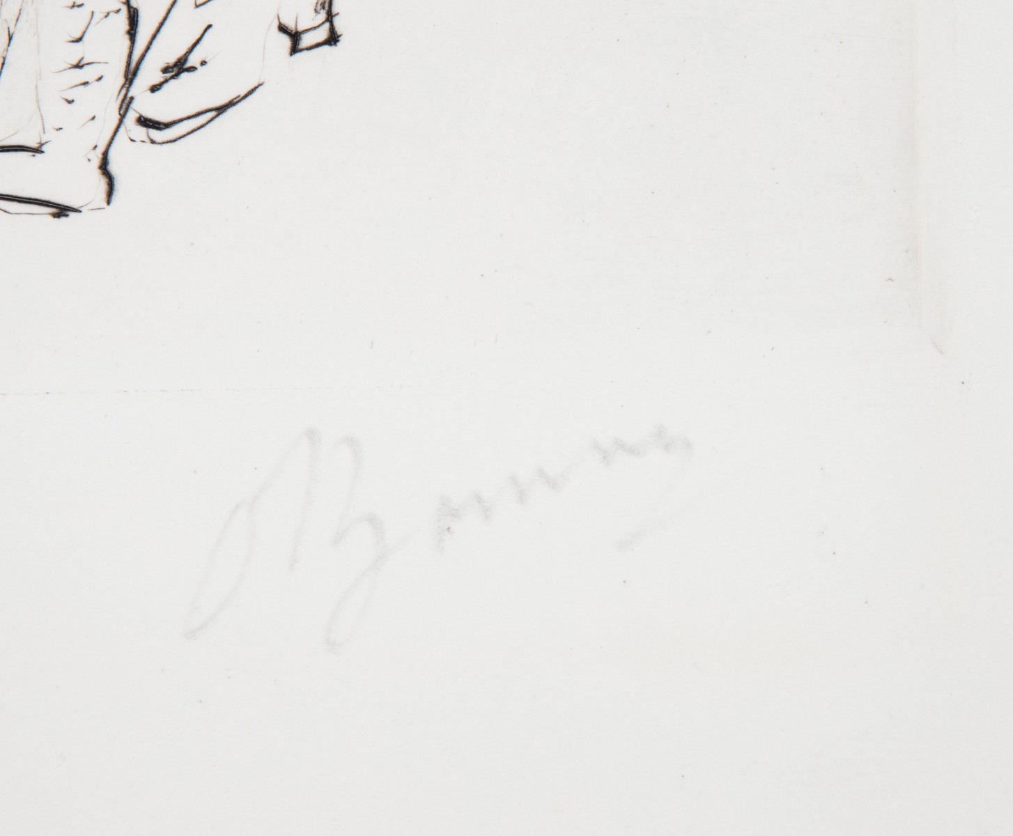 PIERRE BONNARD (1867-1947) PENCIL SIGNED DRYPOINT