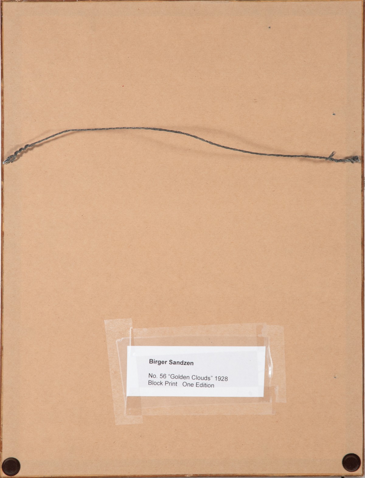 BIRGER SANDZÉN (1871-1954) PENCIL SIGNED NAIL