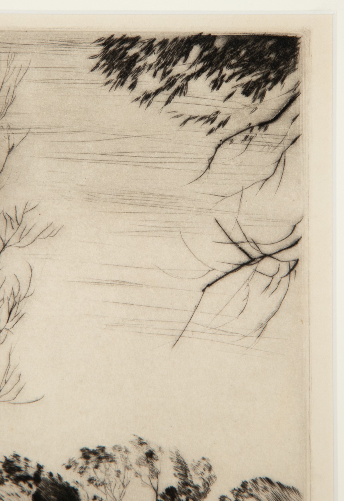 LYMAN BYXBE (1886-1980) RARE PENCIL SIGNED ETCHING