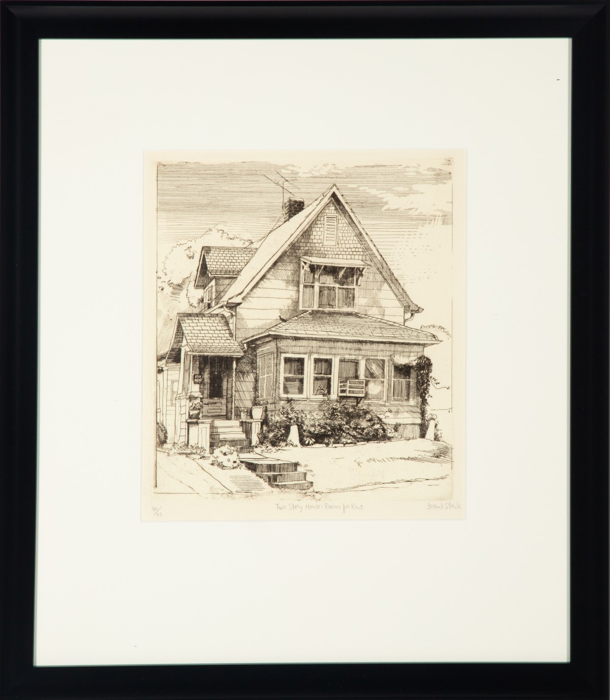 FRANK STACK (B. 1937) PENCIL SIGNED ETCHING