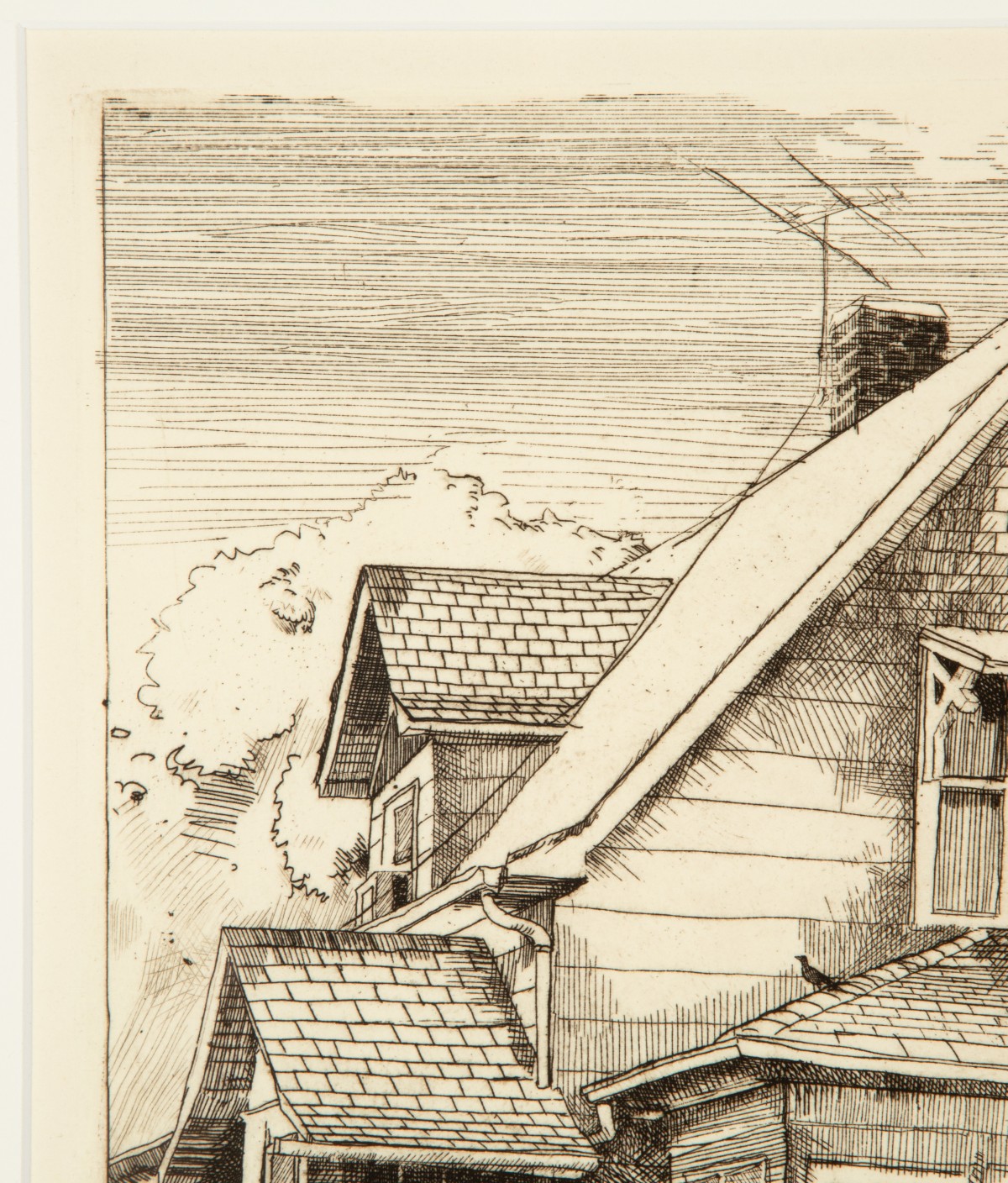 FRANK STACK (B. 1937) PENCIL SIGNED ETCHING