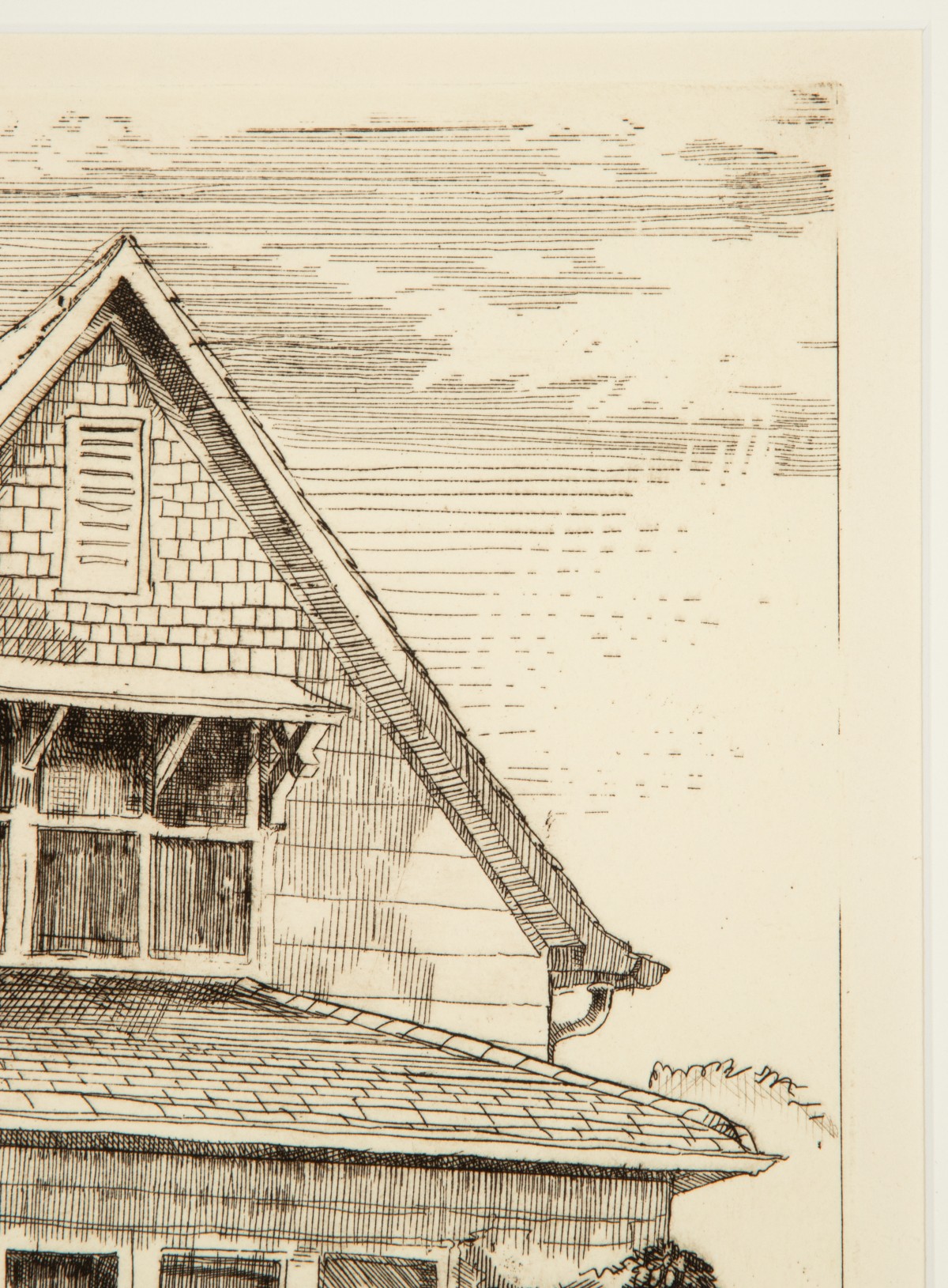FRANK STACK (B. 1937) PENCIL SIGNED ETCHING