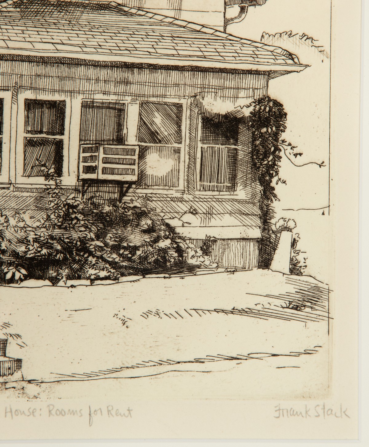 FRANK STACK (B. 1937) PENCIL SIGNED ETCHING