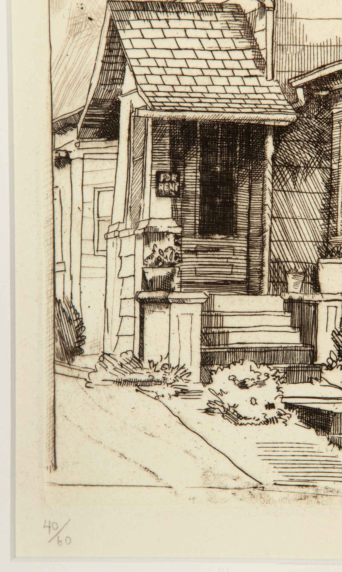 FRANK STACK (B. 1937) PENCIL SIGNED ETCHING