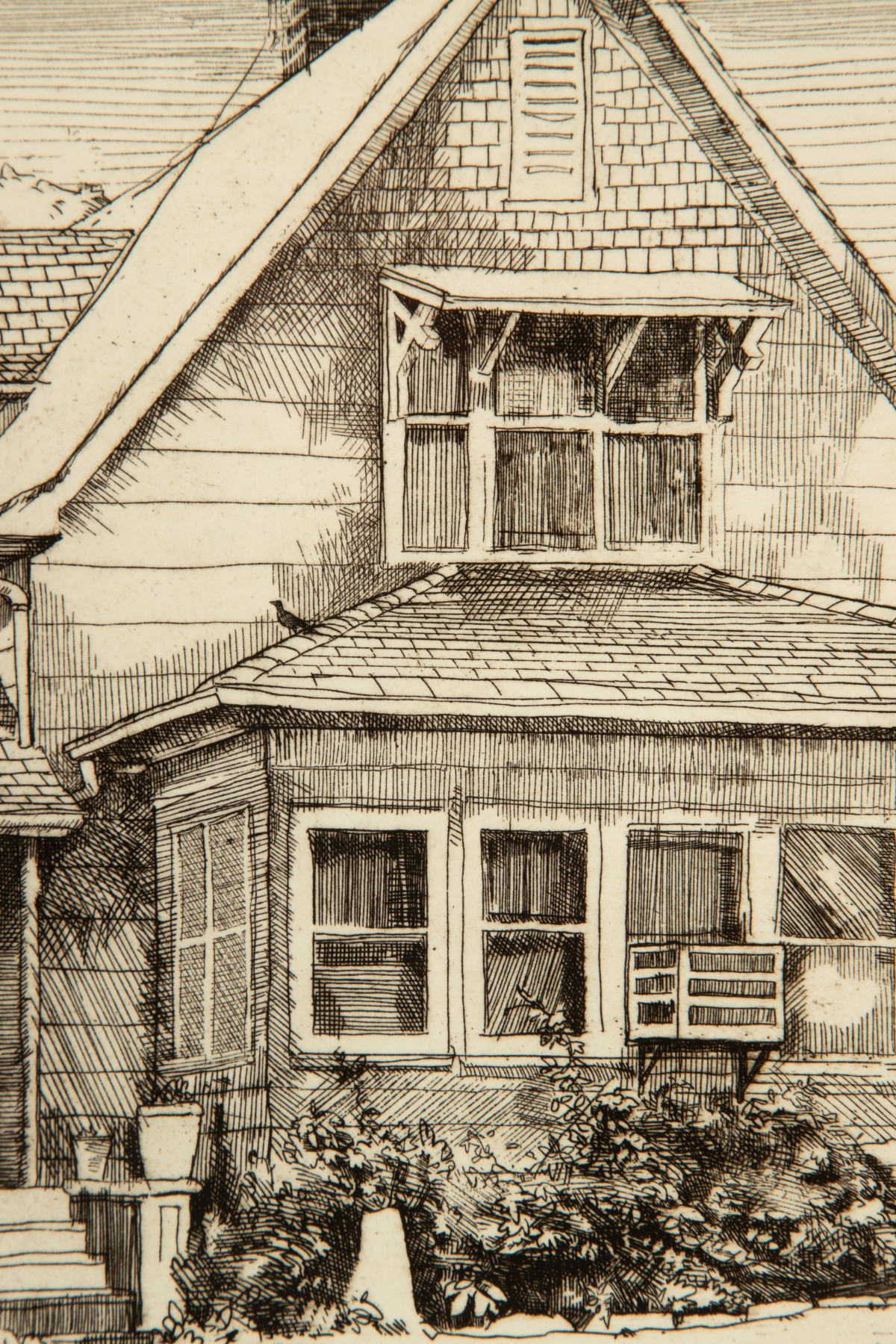 FRANK STACK (B. 1937) PENCIL SIGNED ETCHING