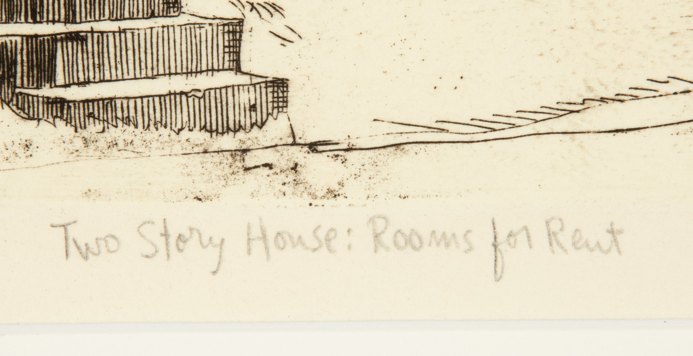 FRANK STACK (B. 1937) PENCIL SIGNED ETCHING