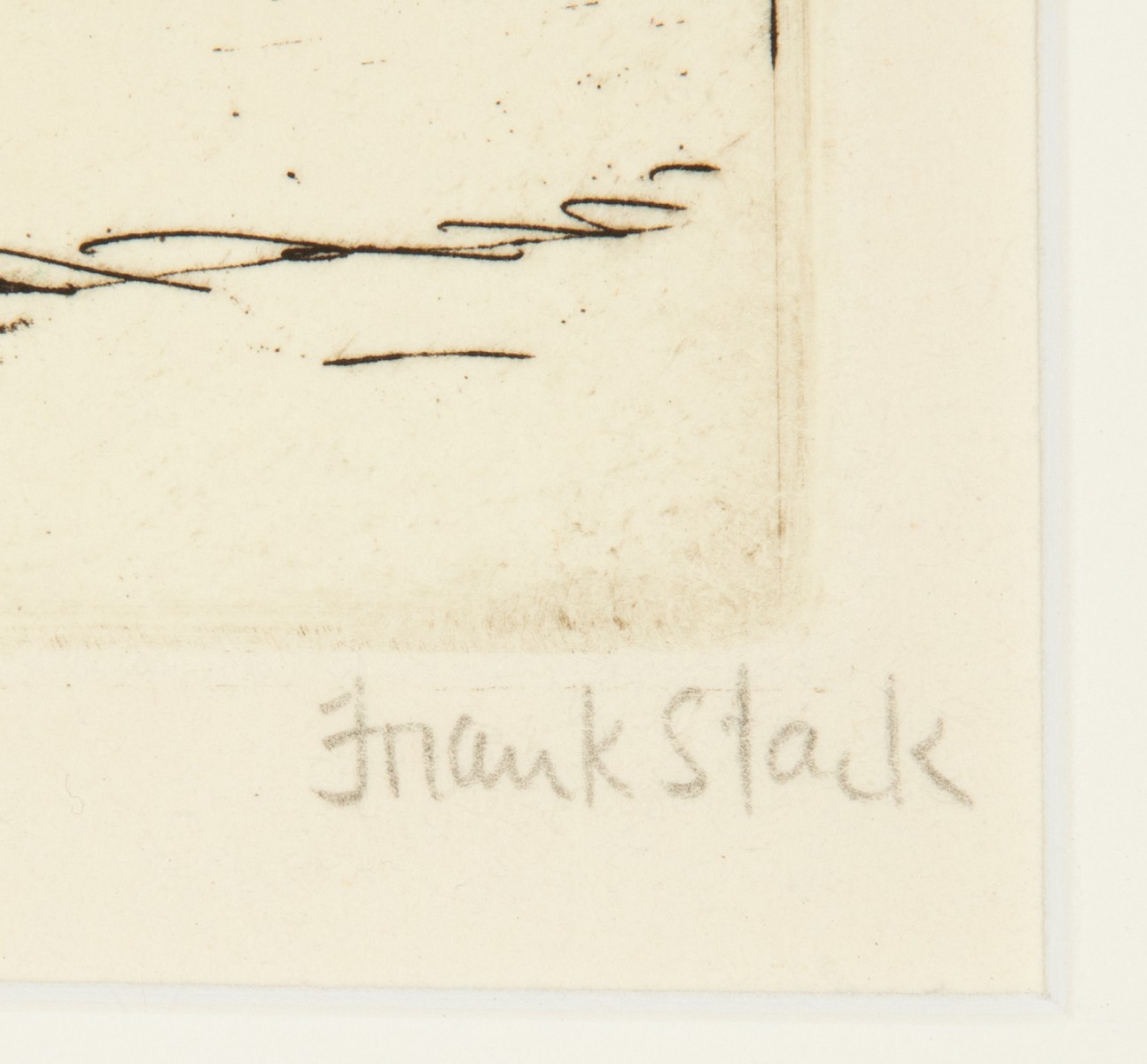 FRANK STACK (B. 1937) PENCIL SIGNED ETCHING