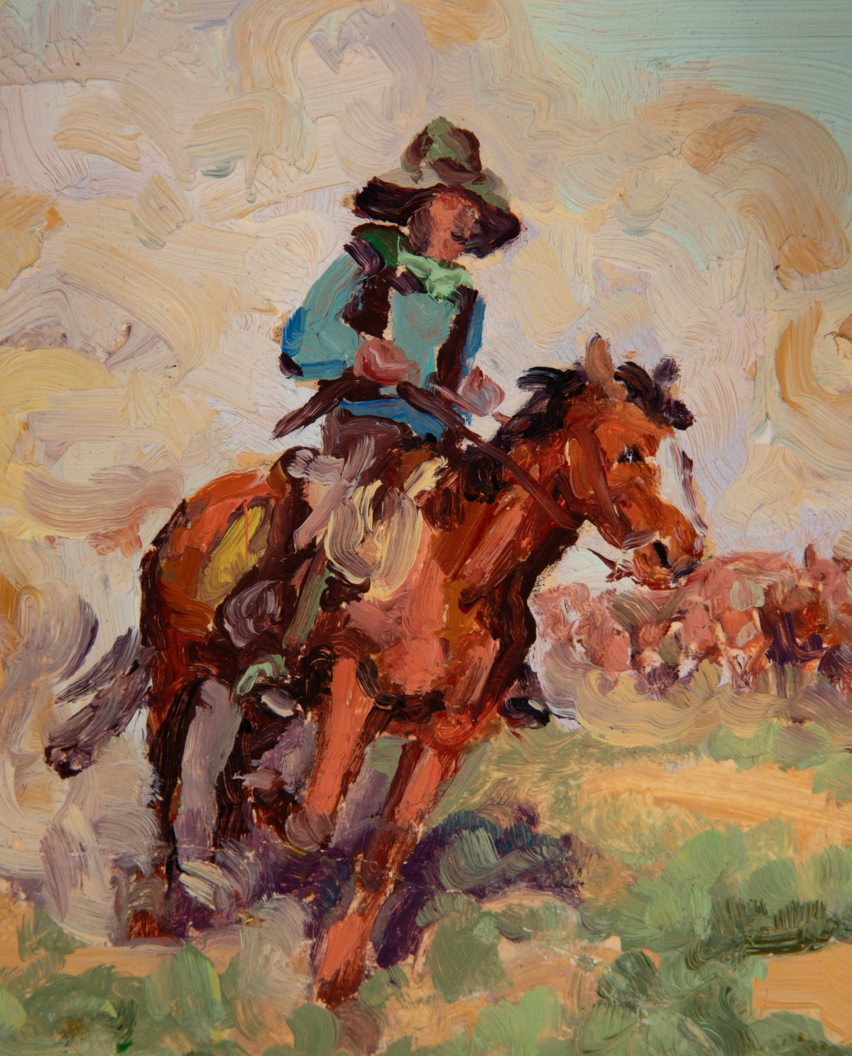 FRED DARGE (1900-1978) OIL ON PANEL