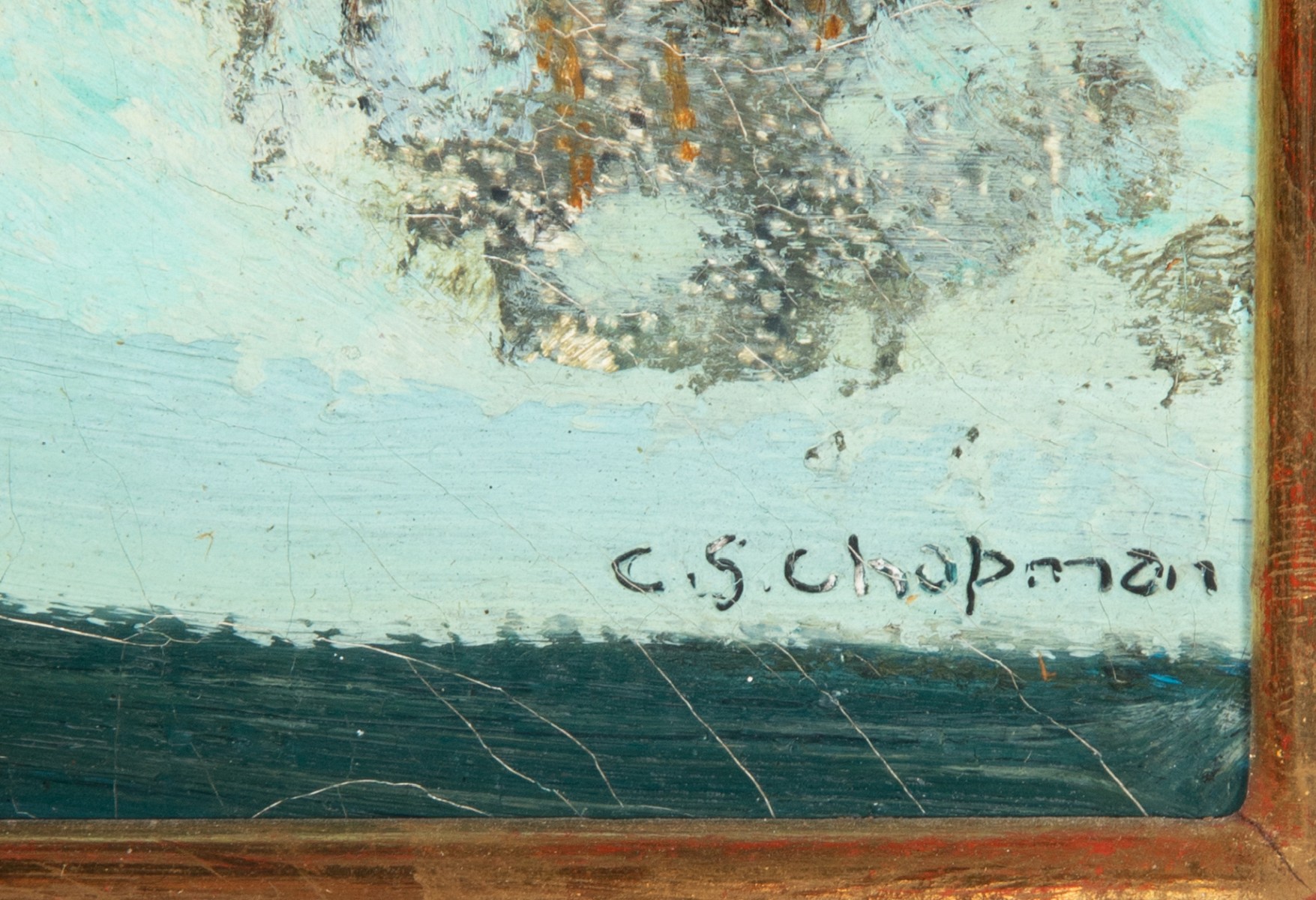 CHARLES S. CHAPMAN (1879-1962) OIL ON ARTIST'S BOARD