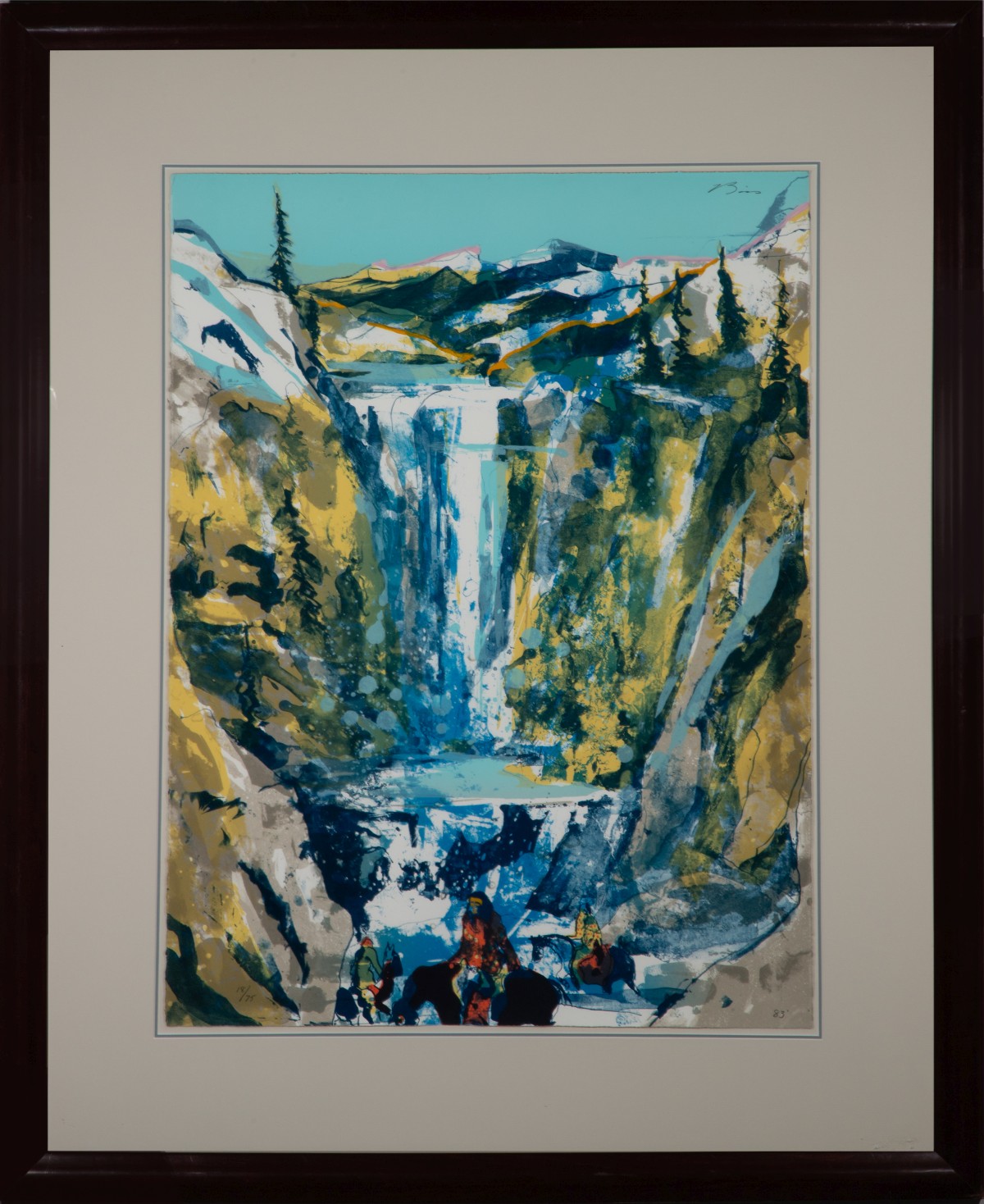 EARL BISS (1947-1998) PENCIL SIGNED SERIGRAPH