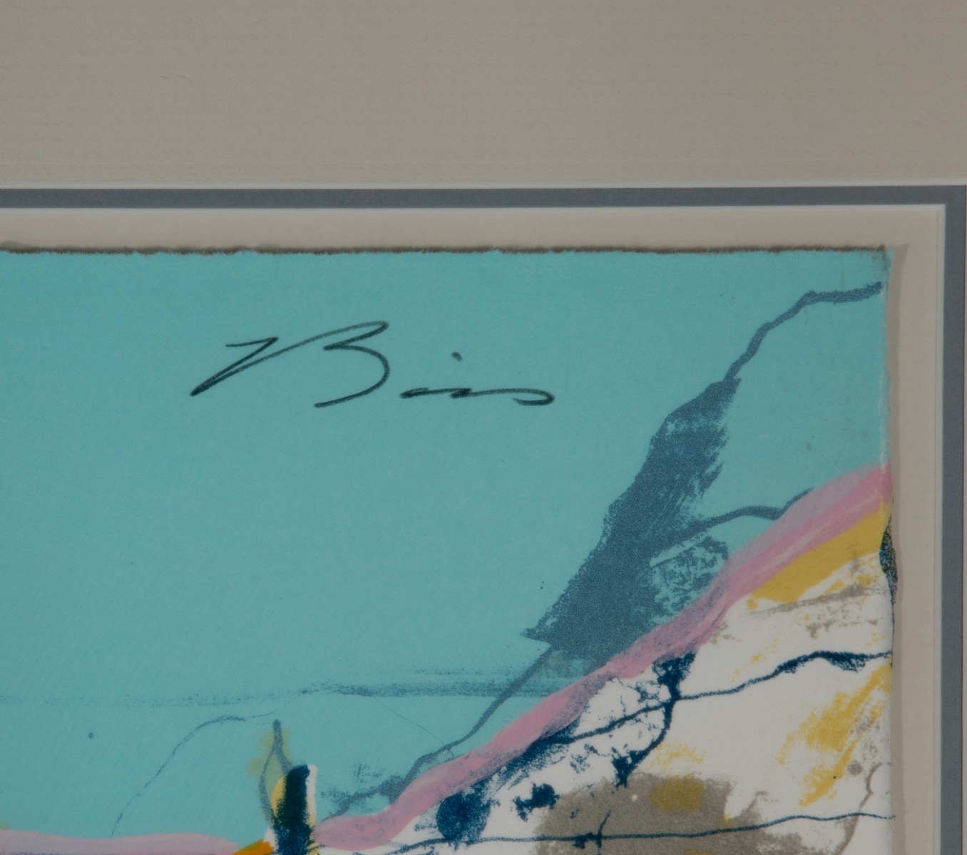 EARL BISS (1947-1998) PENCIL SIGNED SERIGRAPH
