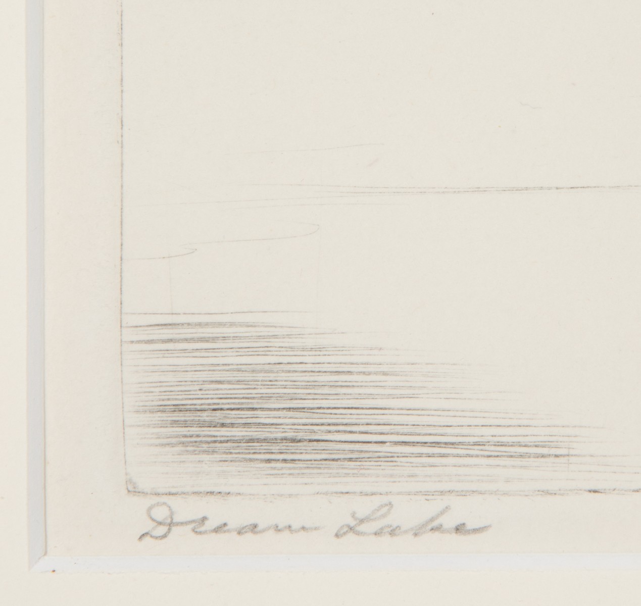LYMAN BYXBE (1886-1980) RARE LARGE SIGNED DRYPOINT