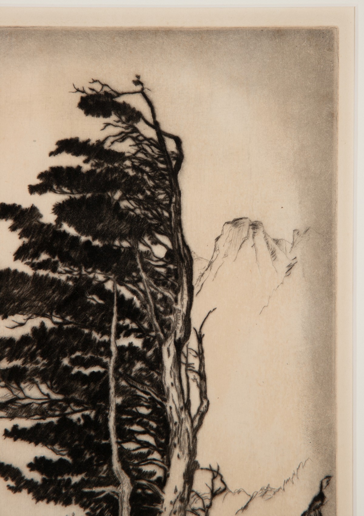 LYMAN BYXBE (1886-1980) PENCIL SIGNED DRYPOINT