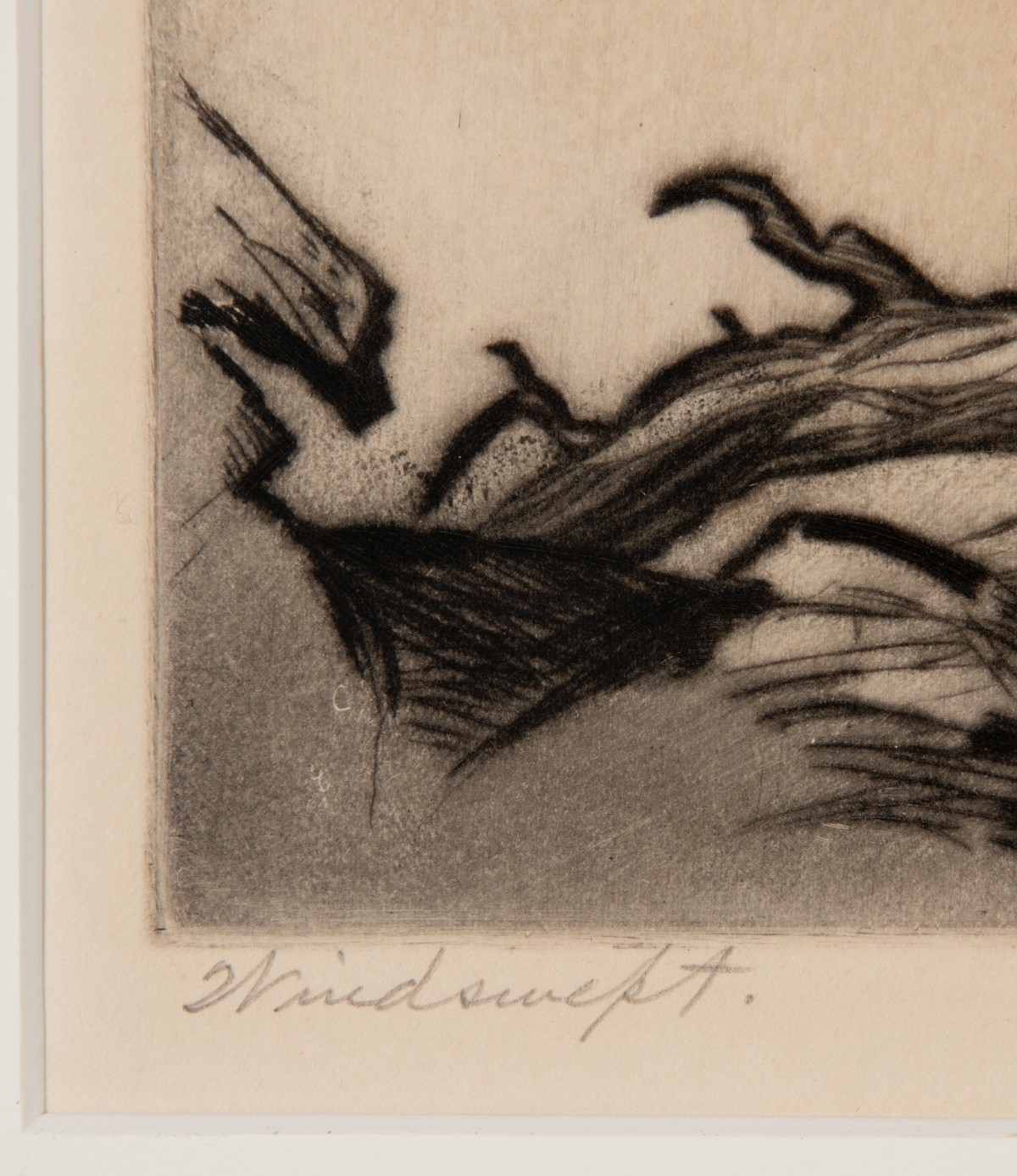 LYMAN BYXBE (1886-1980) PENCIL SIGNED DRYPOINT