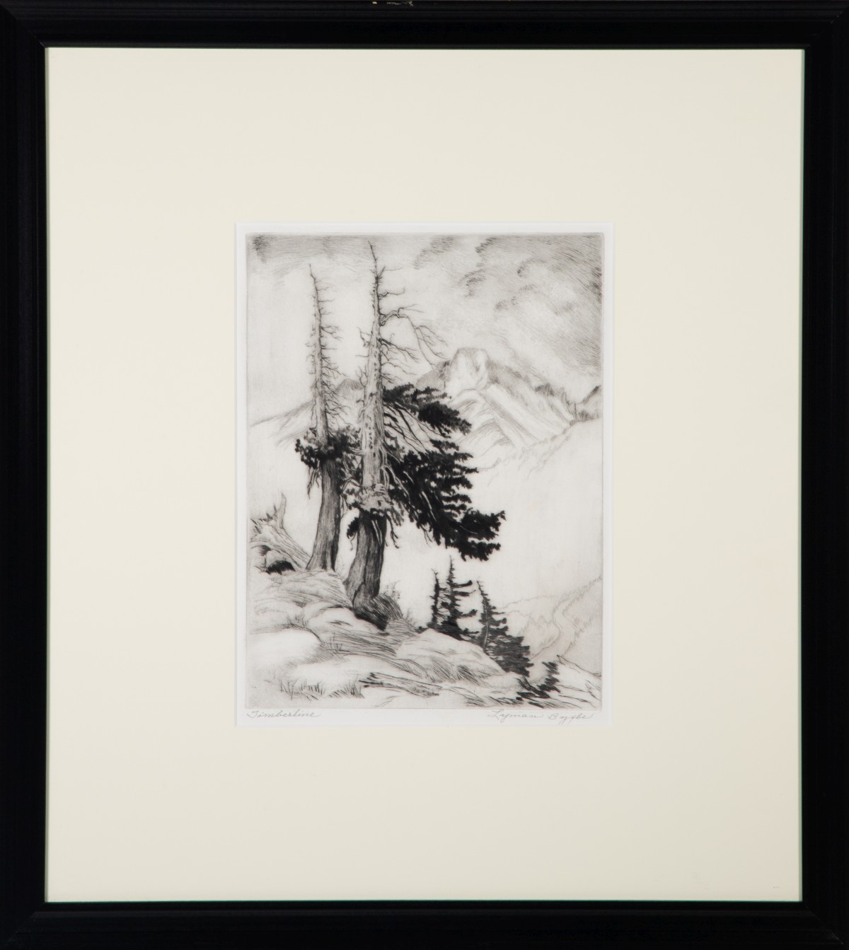 LYMAN BYXBE (1886-1980) PENCIL SIGNED ETCHING