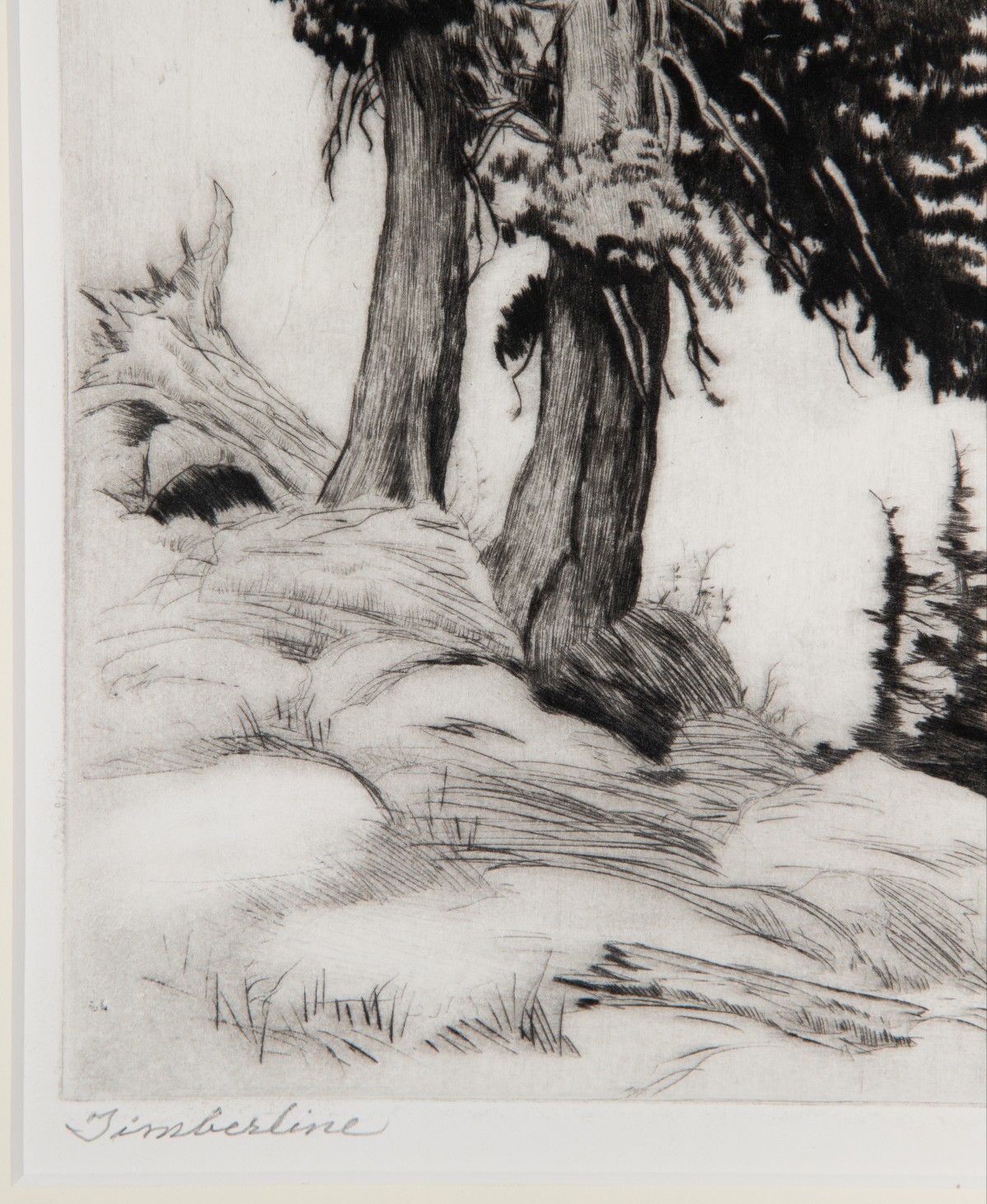 LYMAN BYXBE (1886-1980) PENCIL SIGNED ETCHING
