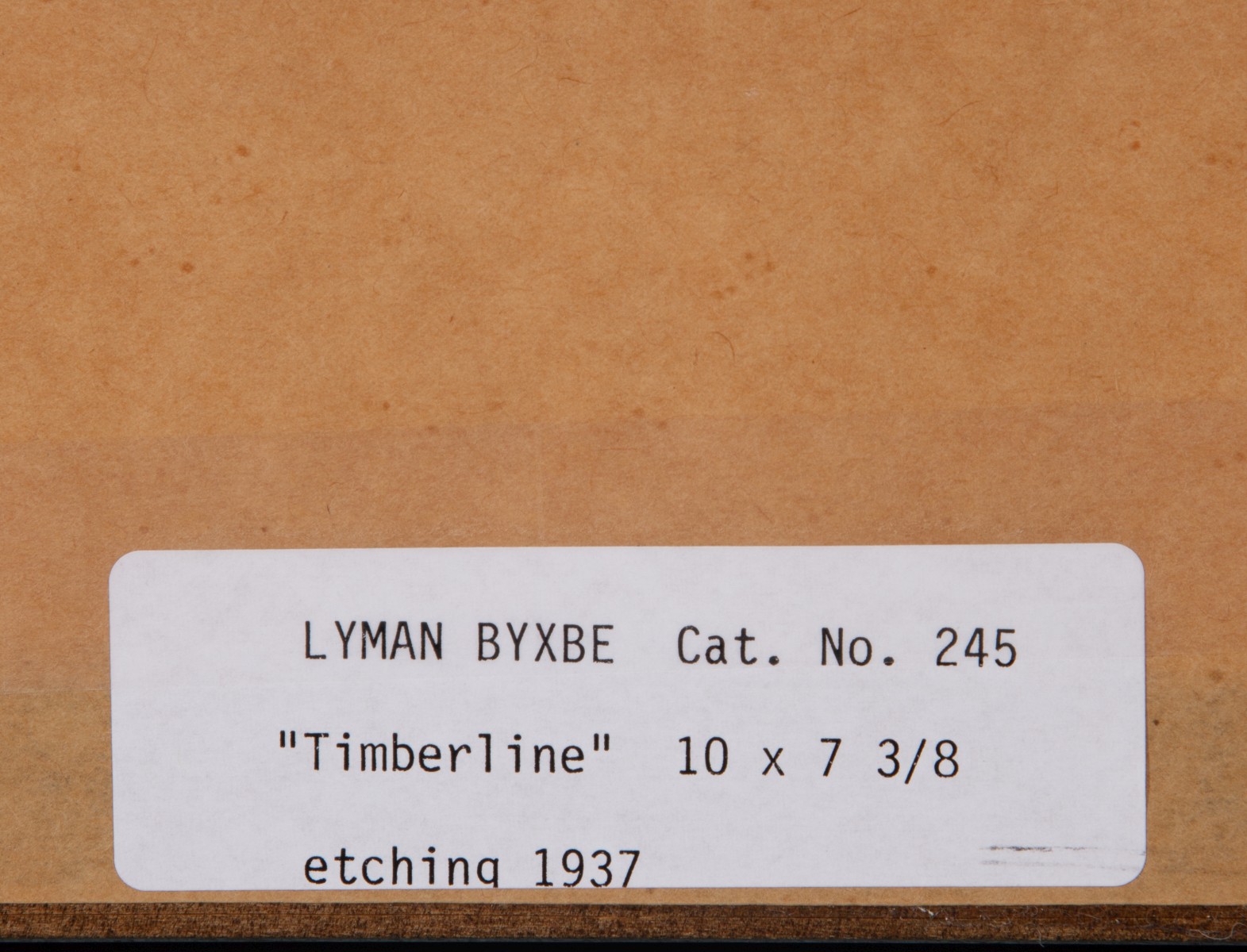 LYMAN BYXBE (1886-1980) PENCIL SIGNED ETCHING