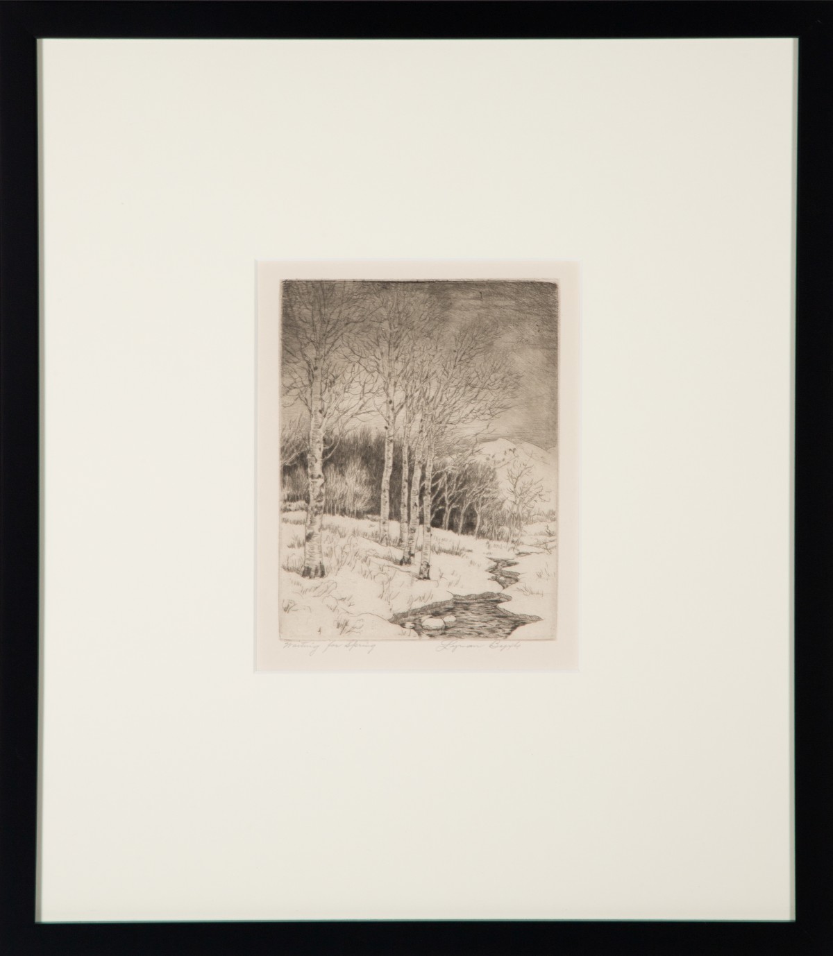 LYMAN BYXBE (1886-1980) PENCIL SIGNED DRYPOINT