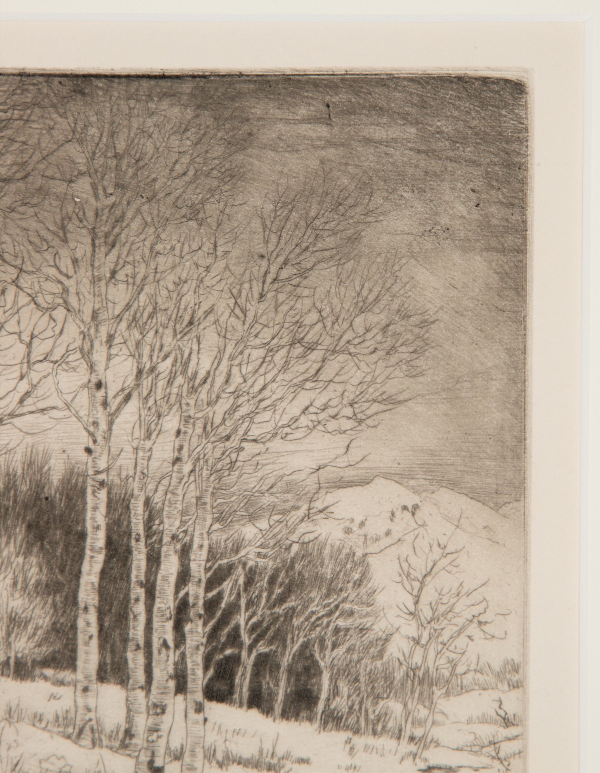 LYMAN BYXBE (1886-1980) PENCIL SIGNED DRYPOINT