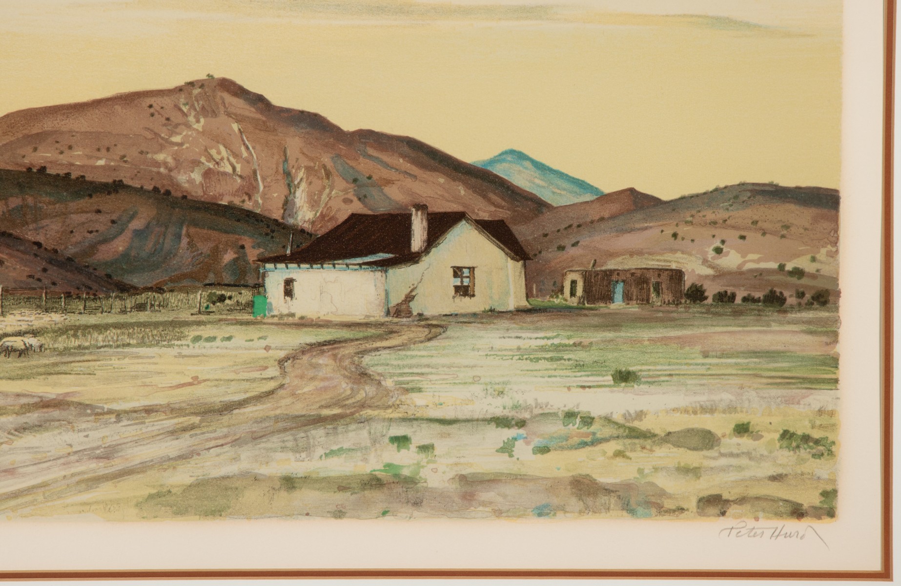 PETER HURD (1904-1984) PENCIL SIGNED COLOR LITHOGRAPH
