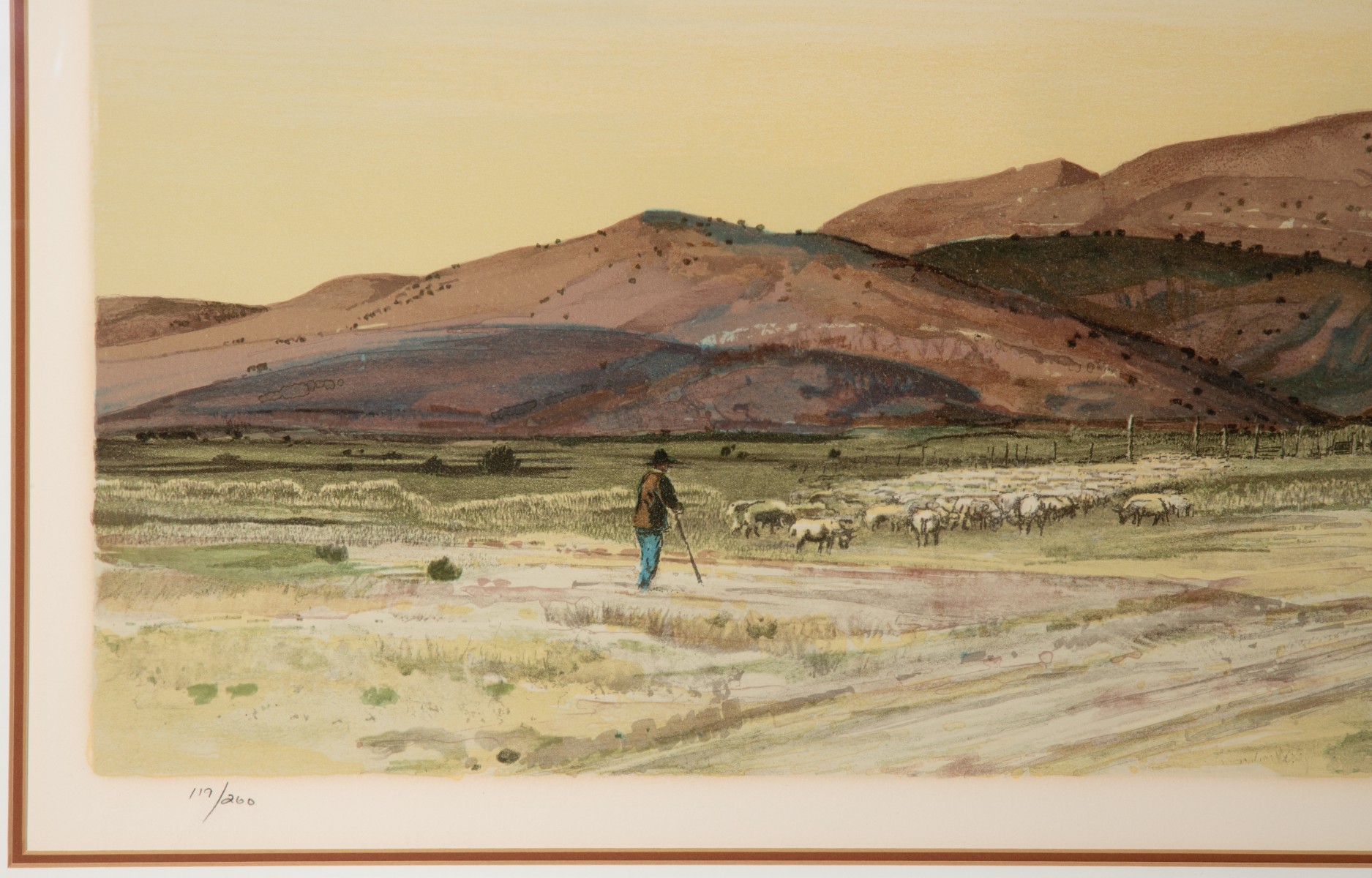 PETER HURD (1904-1984) PENCIL SIGNED COLOR LITHOGRAPH