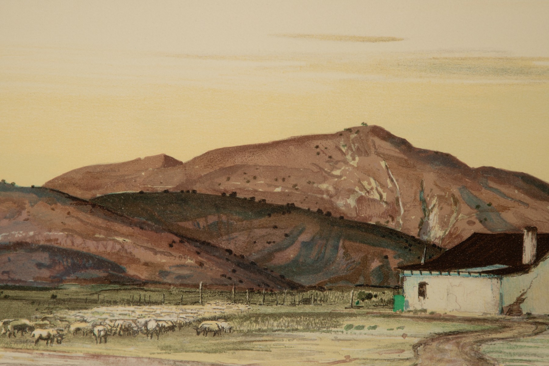 PETER HURD (1904-1984) PENCIL SIGNED COLOR LITHOGRAPH