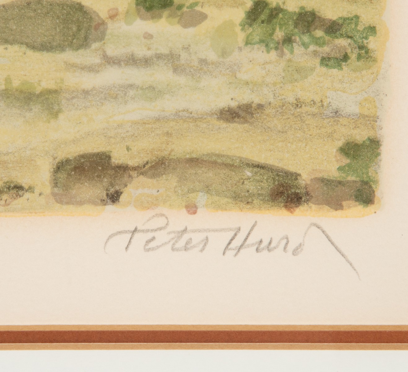 PETER HURD (1904-1984) PENCIL SIGNED COLOR LITHOGRAPH