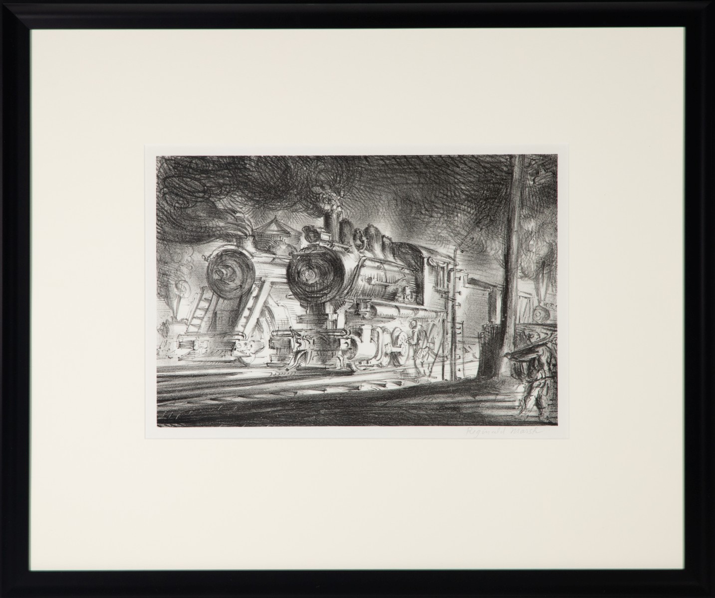 REGINALD MARSH (1898-1954) PENCIL SIGNED LITHOGRAPH