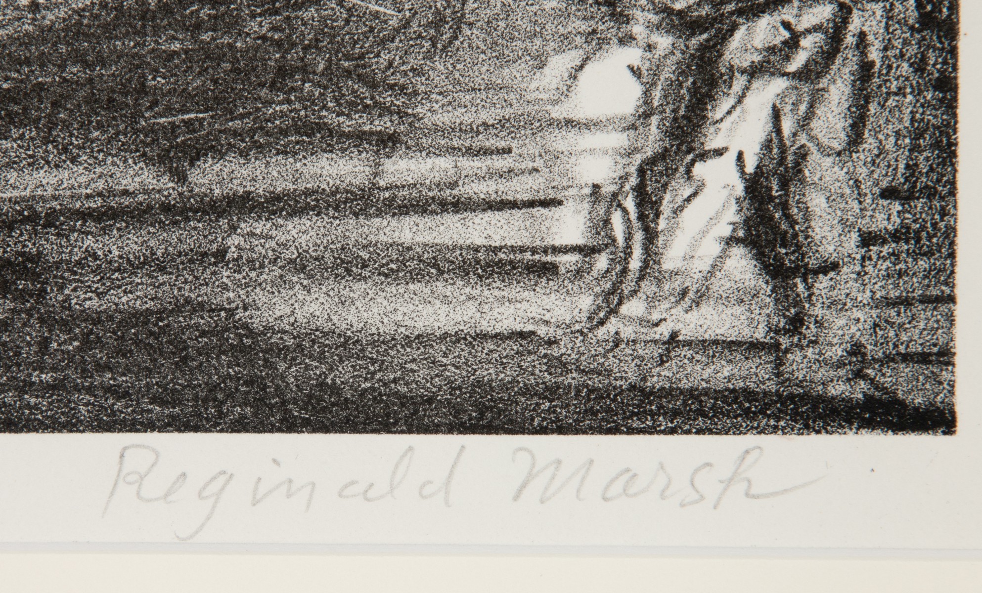REGINALD MARSH (1898-1954) PENCIL SIGNED LITHOGRAPH