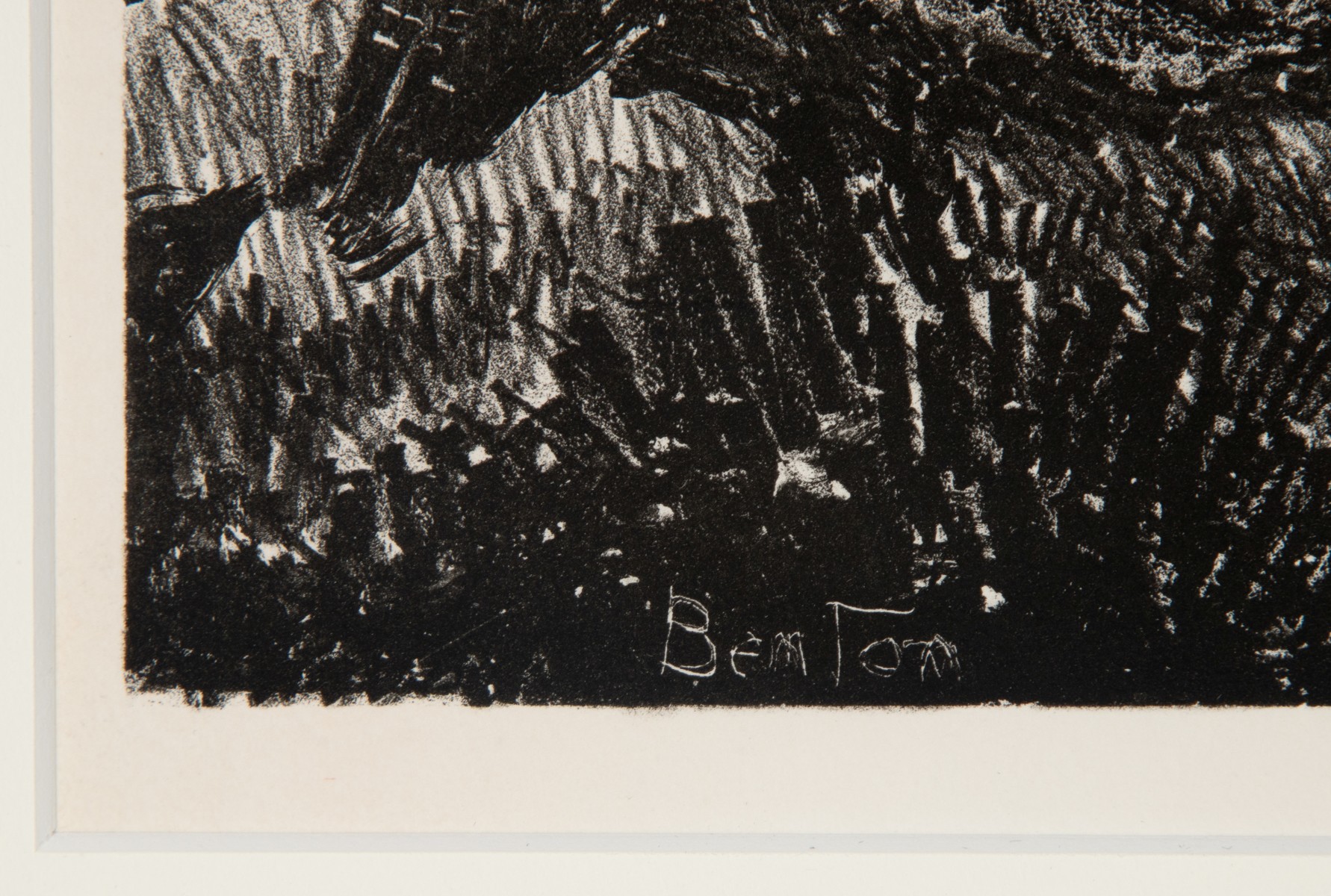 THOMAS HART BENTON (1889-1975) PENCIL SIGNED LITHOGRAPH