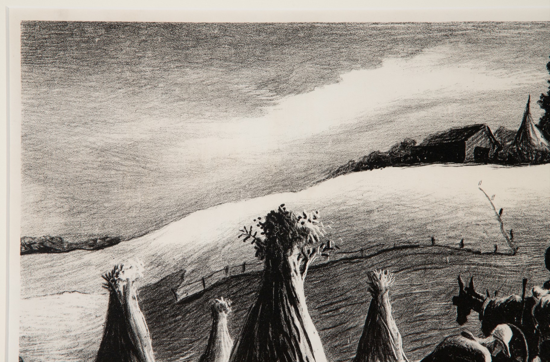 THOMAS HART BENTON (1889-1975) PENCIL SIGNED LITHOGRAPH