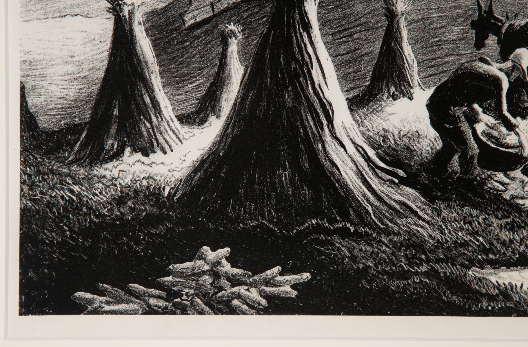THOMAS HART BENTON (1889-1975) PENCIL SIGNED LITHOGRAPH