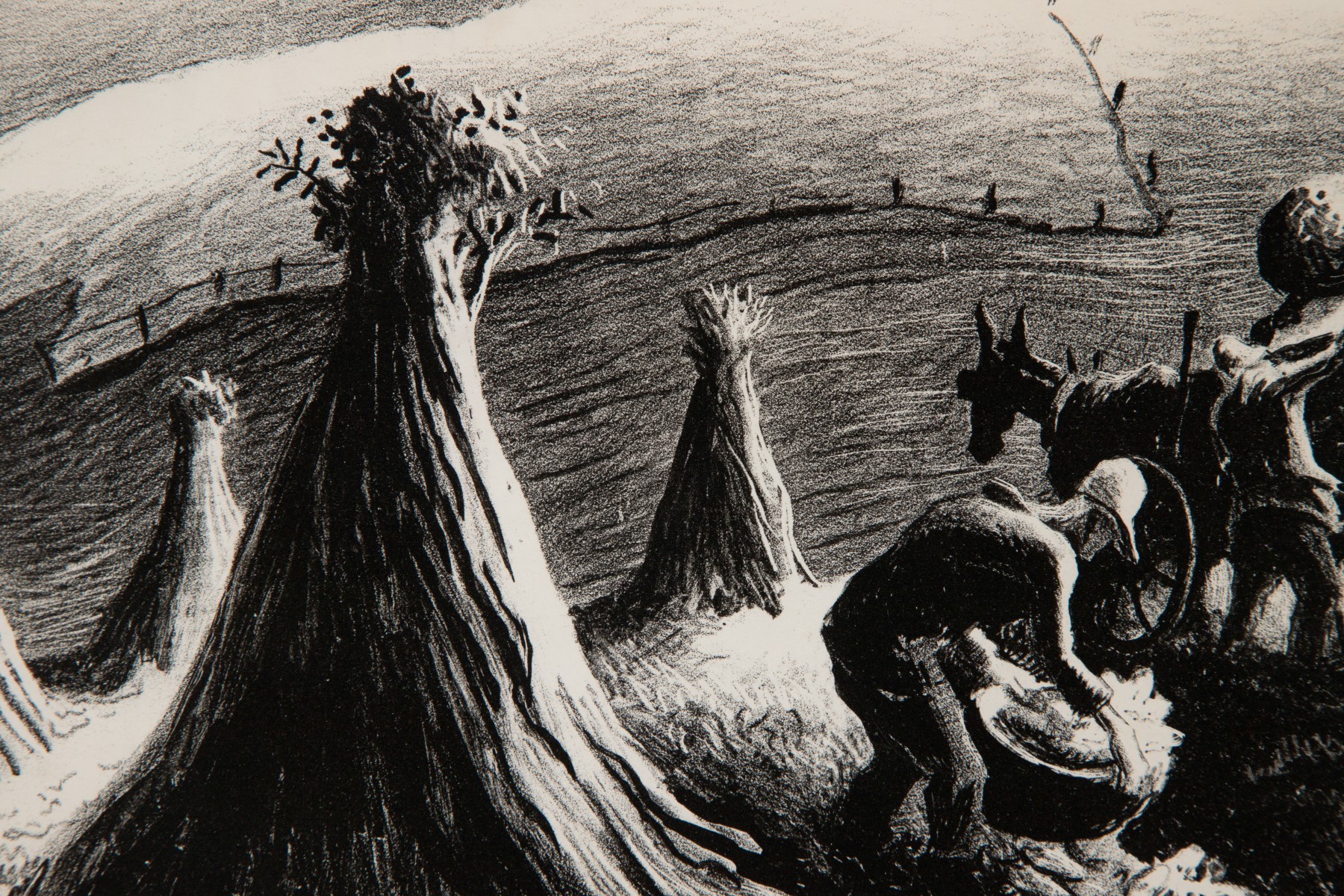 THOMAS HART BENTON (1889-1975) PENCIL SIGNED LITHOGRAPH