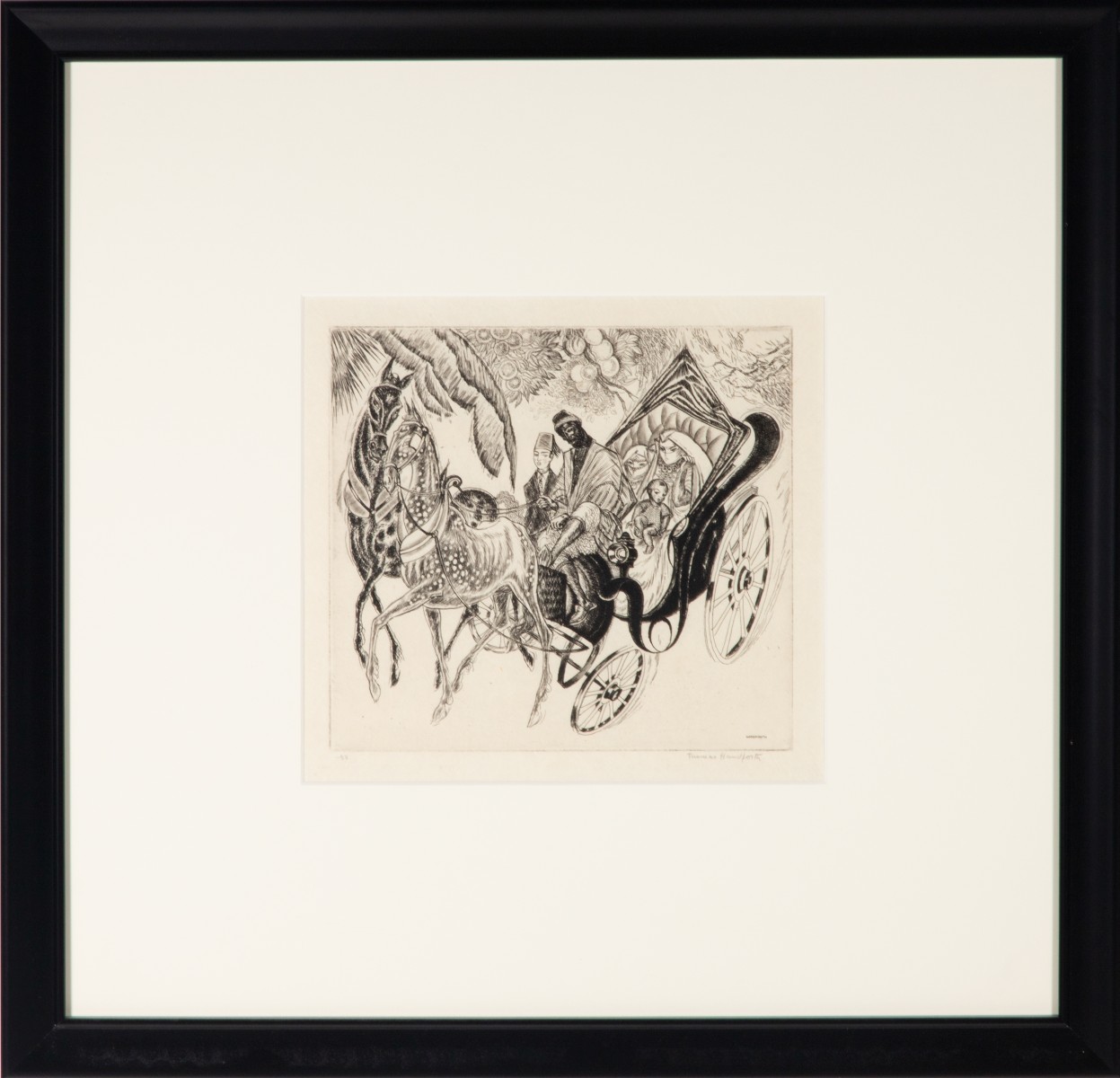 THOMAS HANDFORTH (1897-1948) PENCIL SIGNED ETCHING