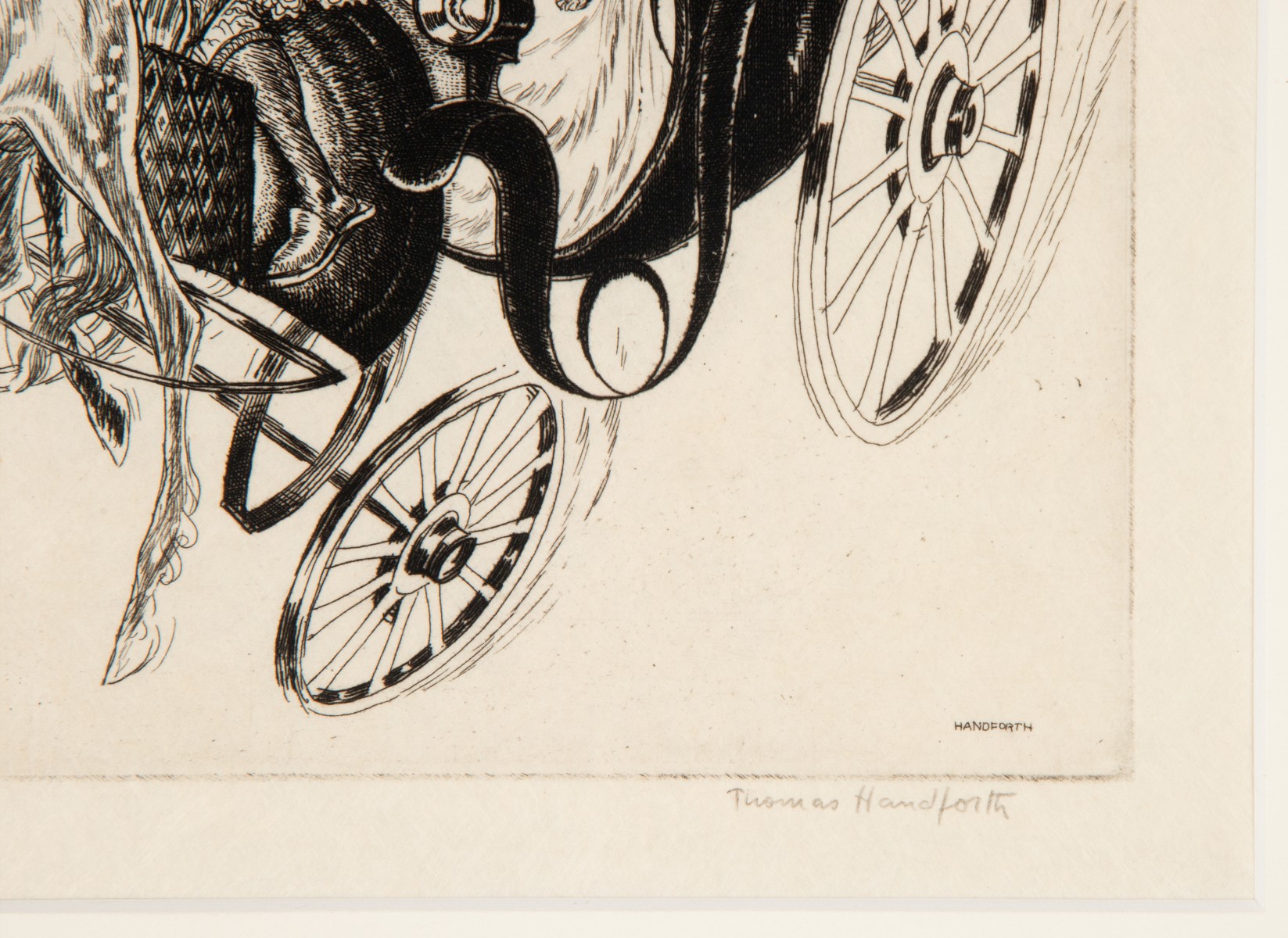 THOMAS HANDFORTH (1897-1948) PENCIL SIGNED ETCHING