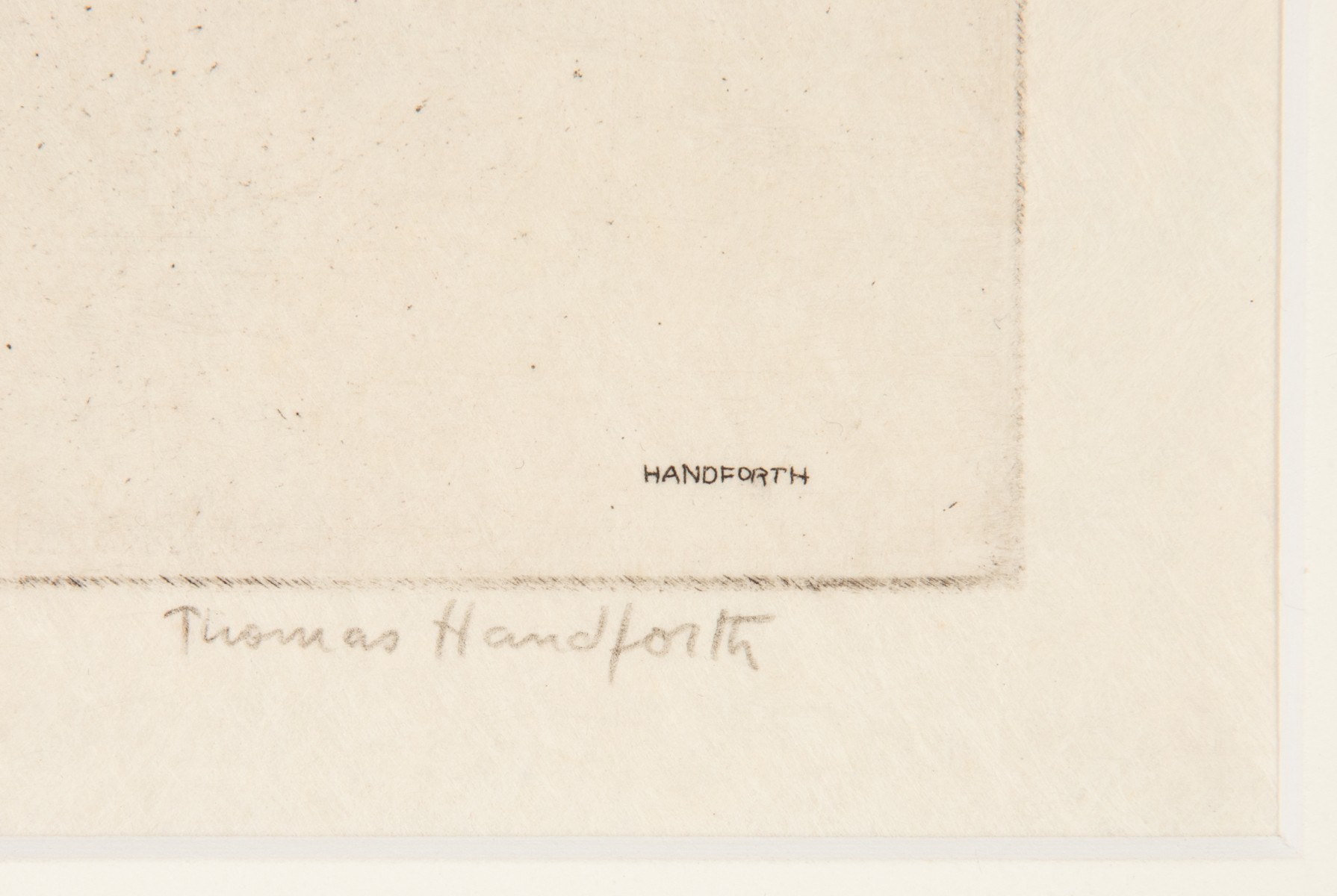THOMAS HANDFORTH (1897-1948) PENCIL SIGNED ETCHING
